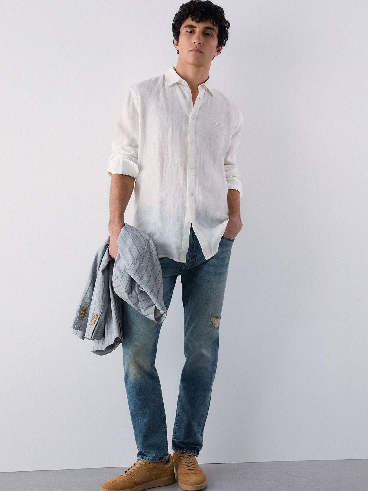 Liu Jo Baby Camicia 100% Lino Taglia 40 in Lino