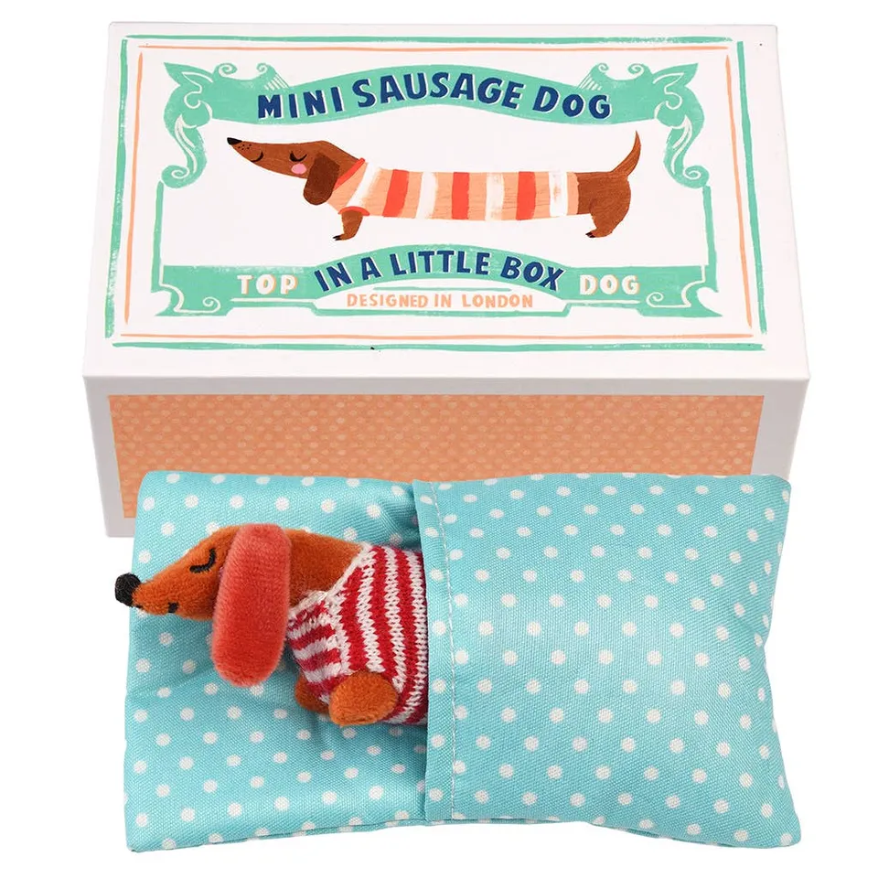 Rex London mini peluche bassotto in scatola 11,5 cm