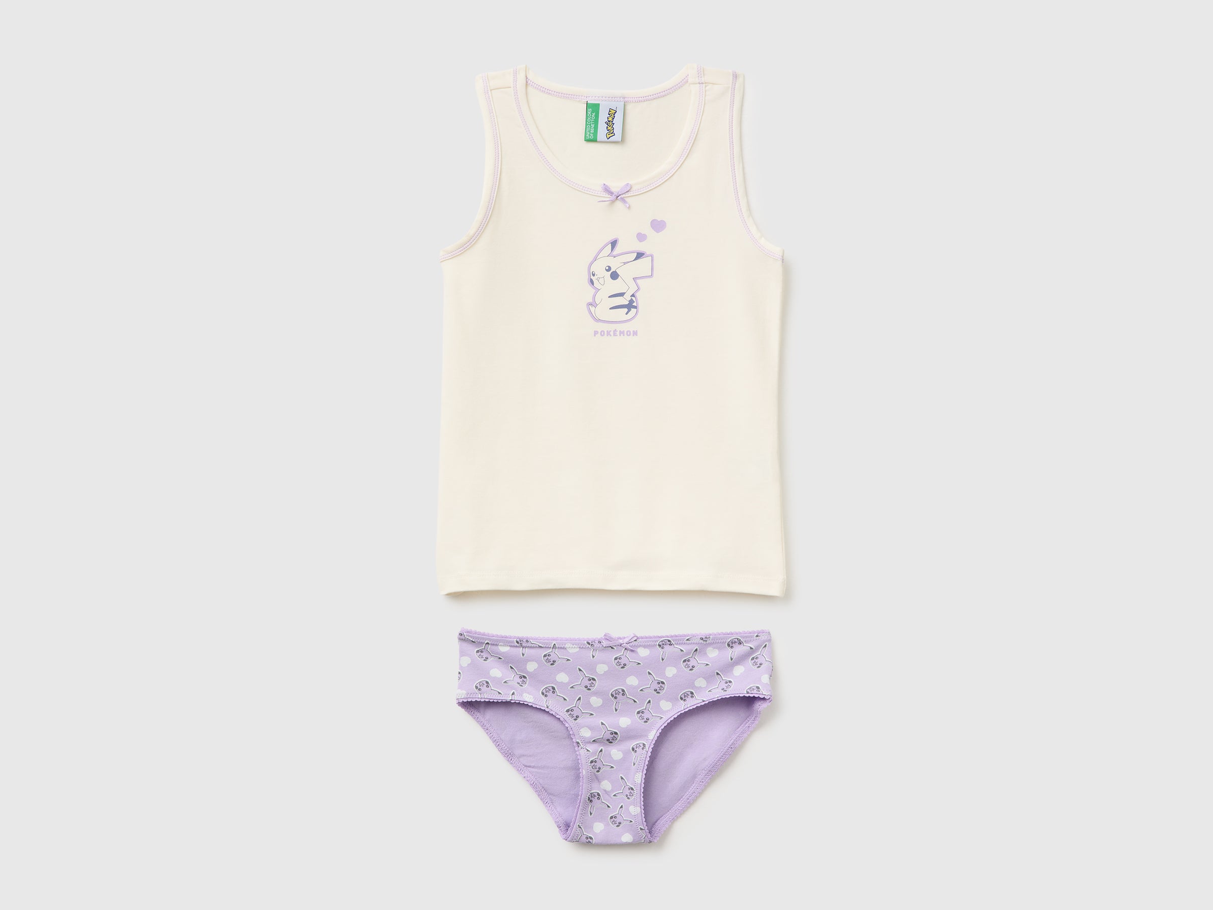 United Colors of Benetton Intimo Set Canotta Slip Pokémon Cotone