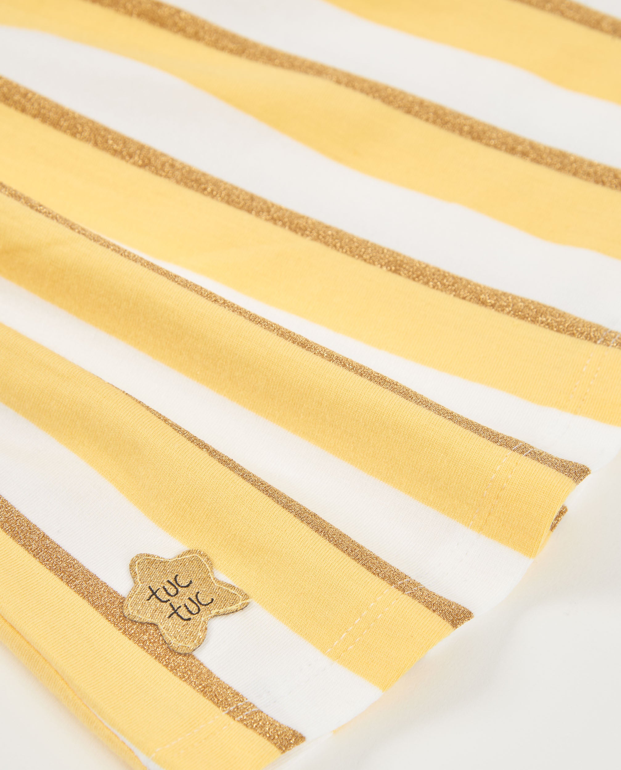 TucTuc Vestiti Vestito Maglia Bambina Giallo Fiori