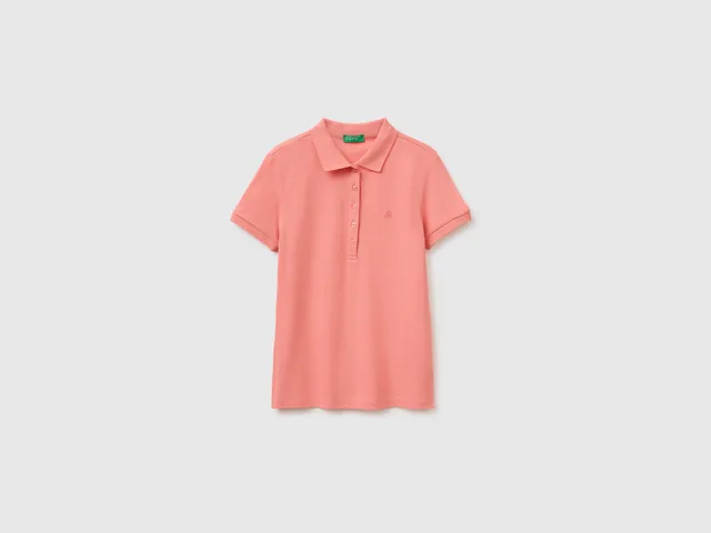 United Colors of Benetton Slim Fit Polo Piqué M Cotone Elasticizzato