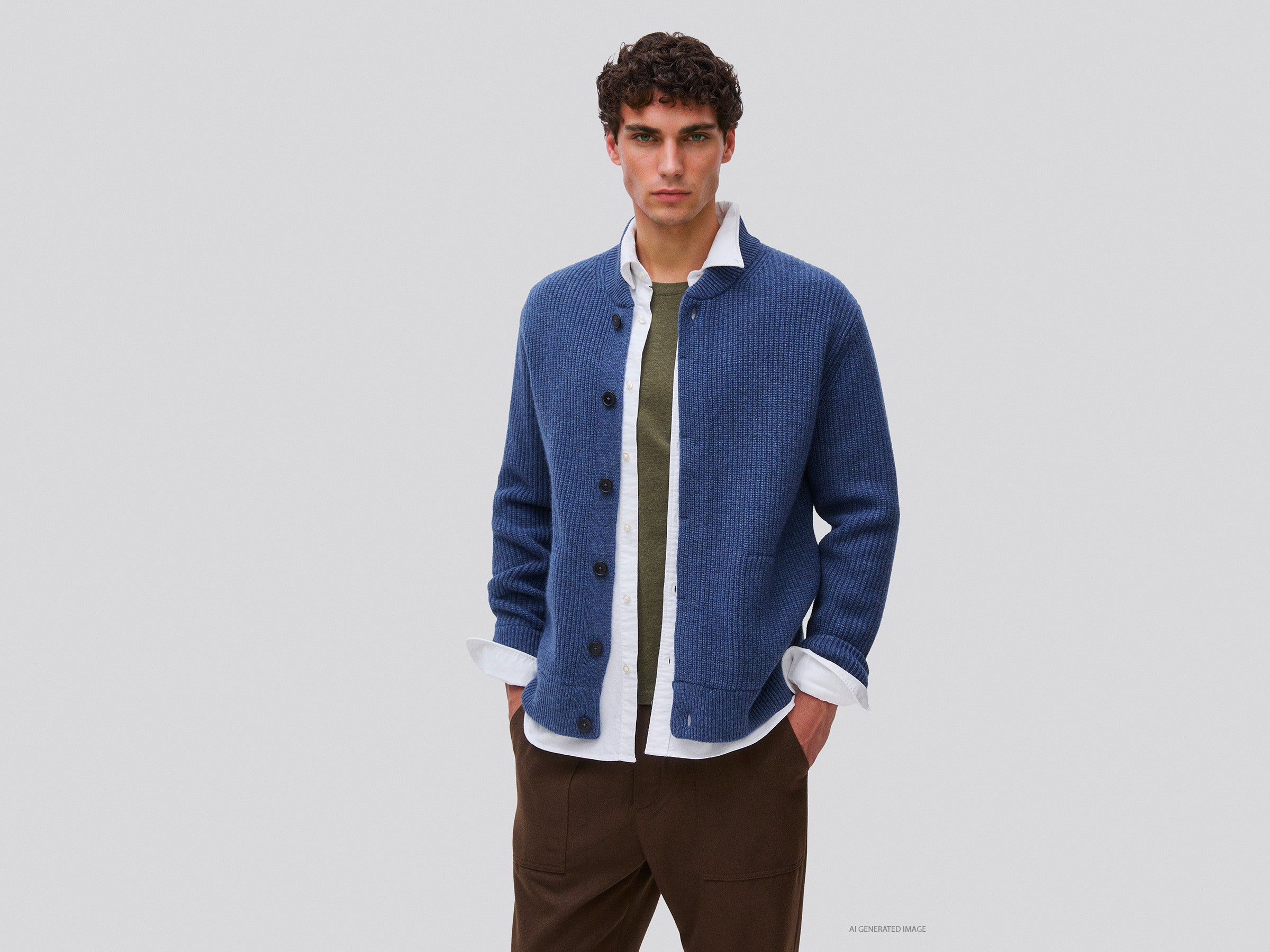 United Colors of Benetton Bomber taglia M in maglia misto lana