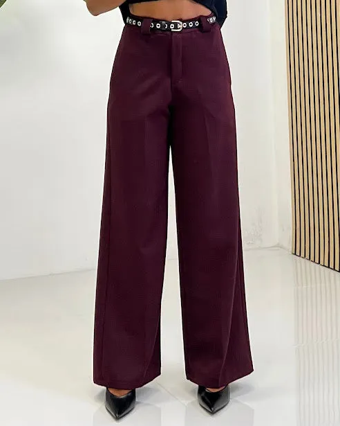 Sottosopra fi53 pantalone palazzo sabbia taglia S basic