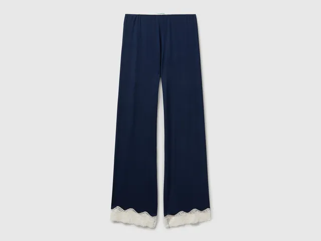 United Colors of Benetton Trousers pantaloni pigiama viscosa pizzo