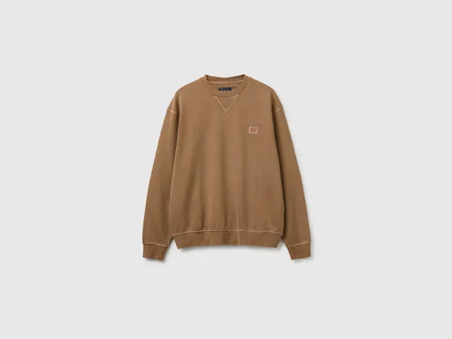 United Colors of Benetton Vintage Felpa girocollo cotone