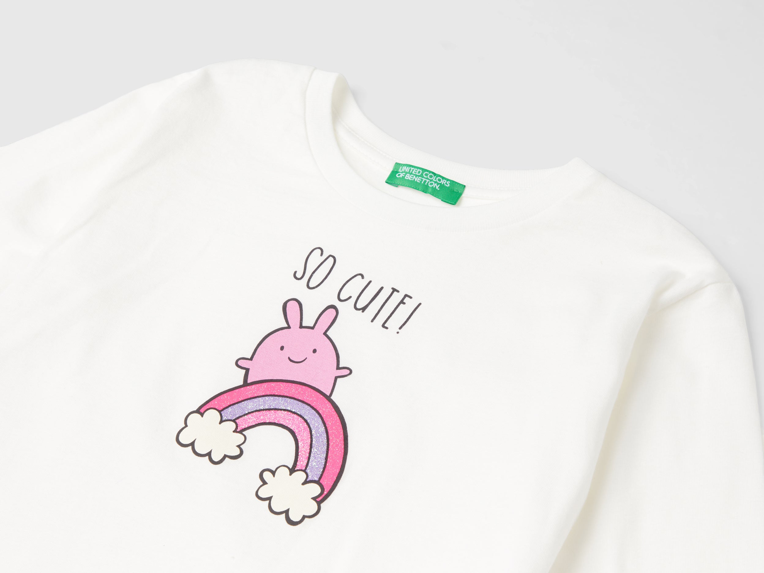 United Colors of Benetton Organic cotton t-shirt maglietta bimba cotone