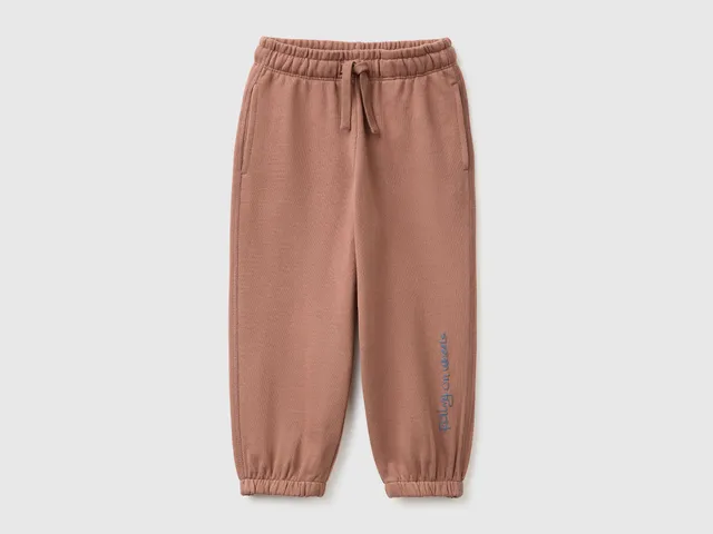 United Colors of Benetton Pantaloni Tuta Cotone Bio Taglia 82