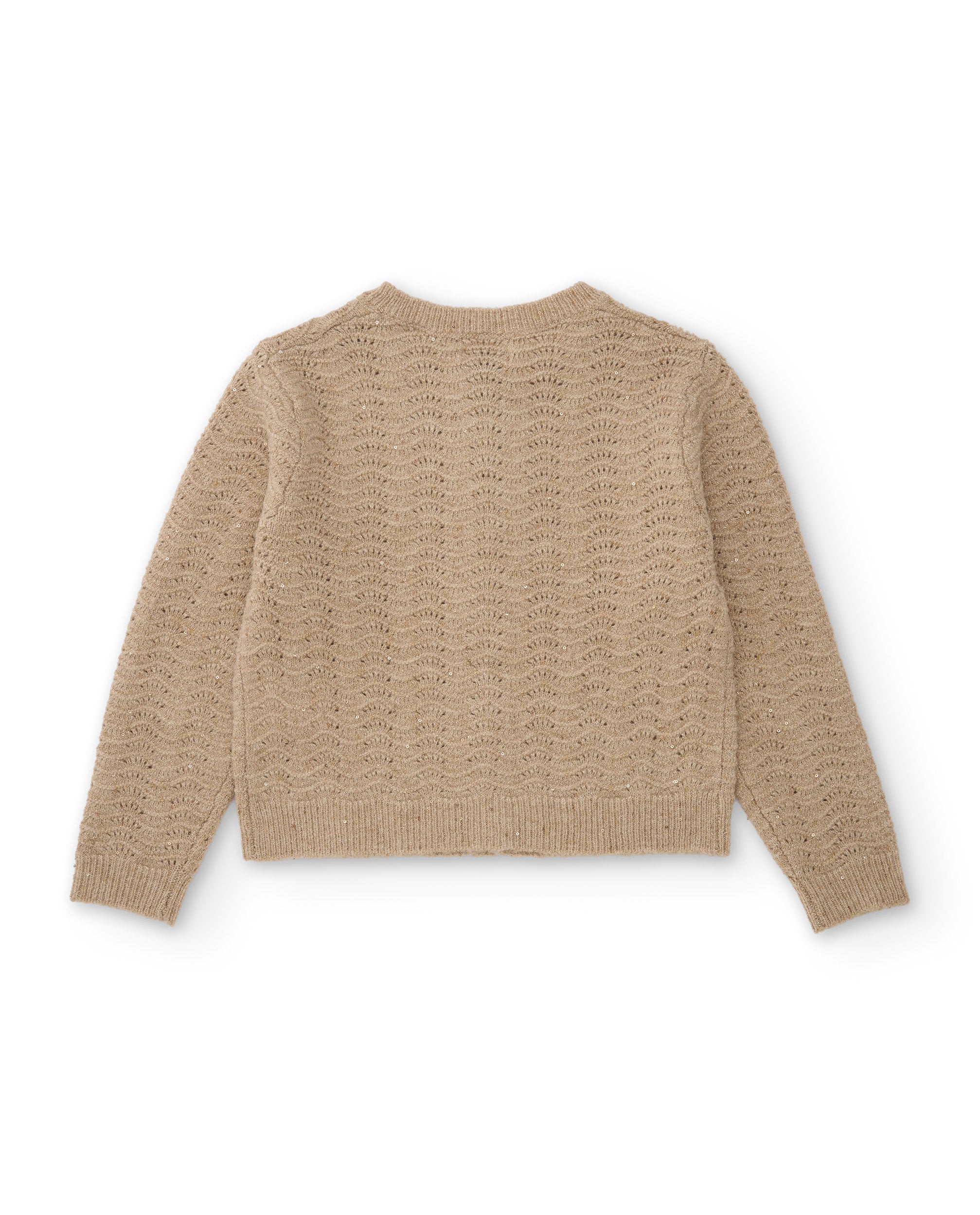 TucTuc Maglioni Cardigan bimba tricot bottoni beige 8 anni