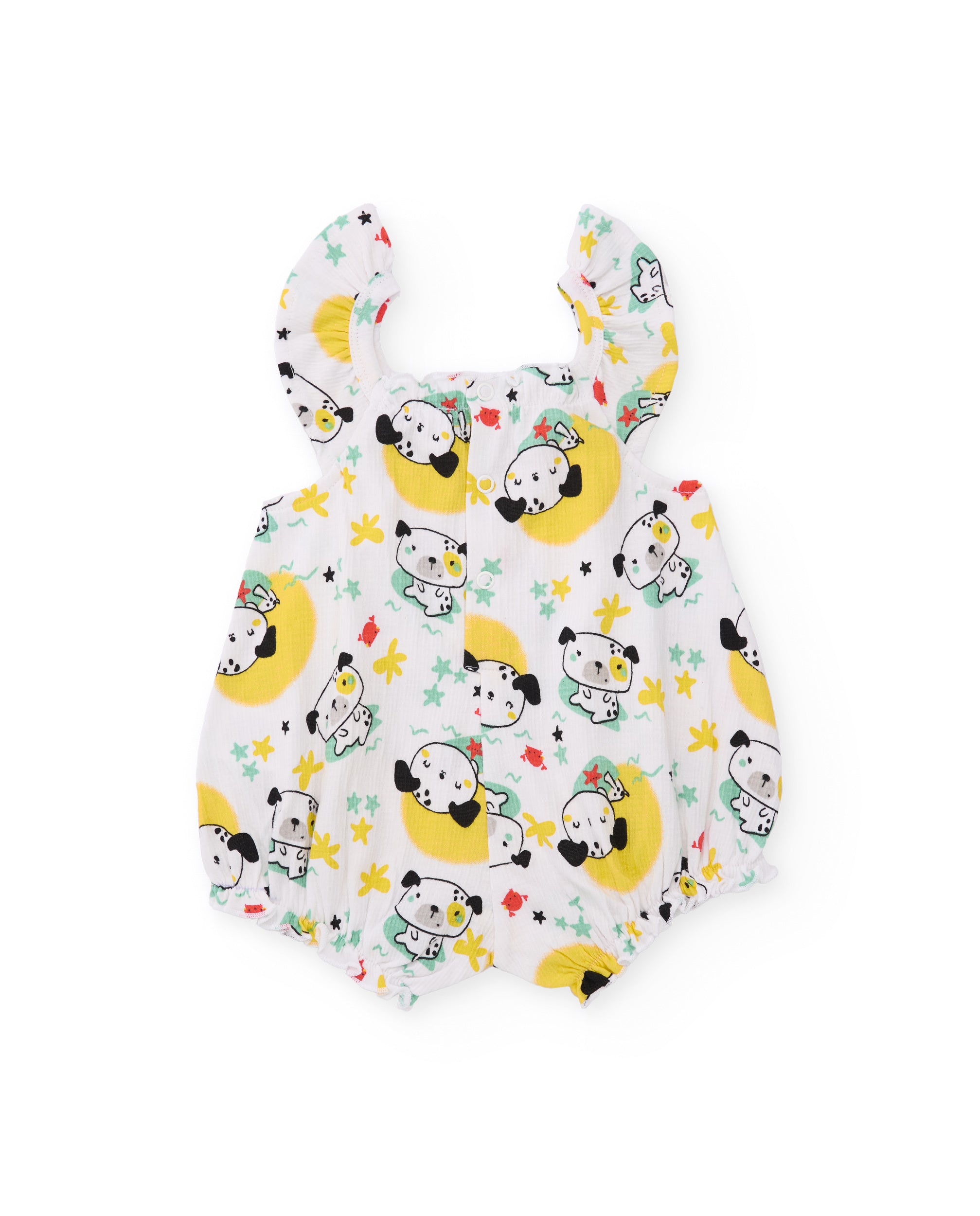 TucTuc Tutine pagliaccetto neonato bianco cotone