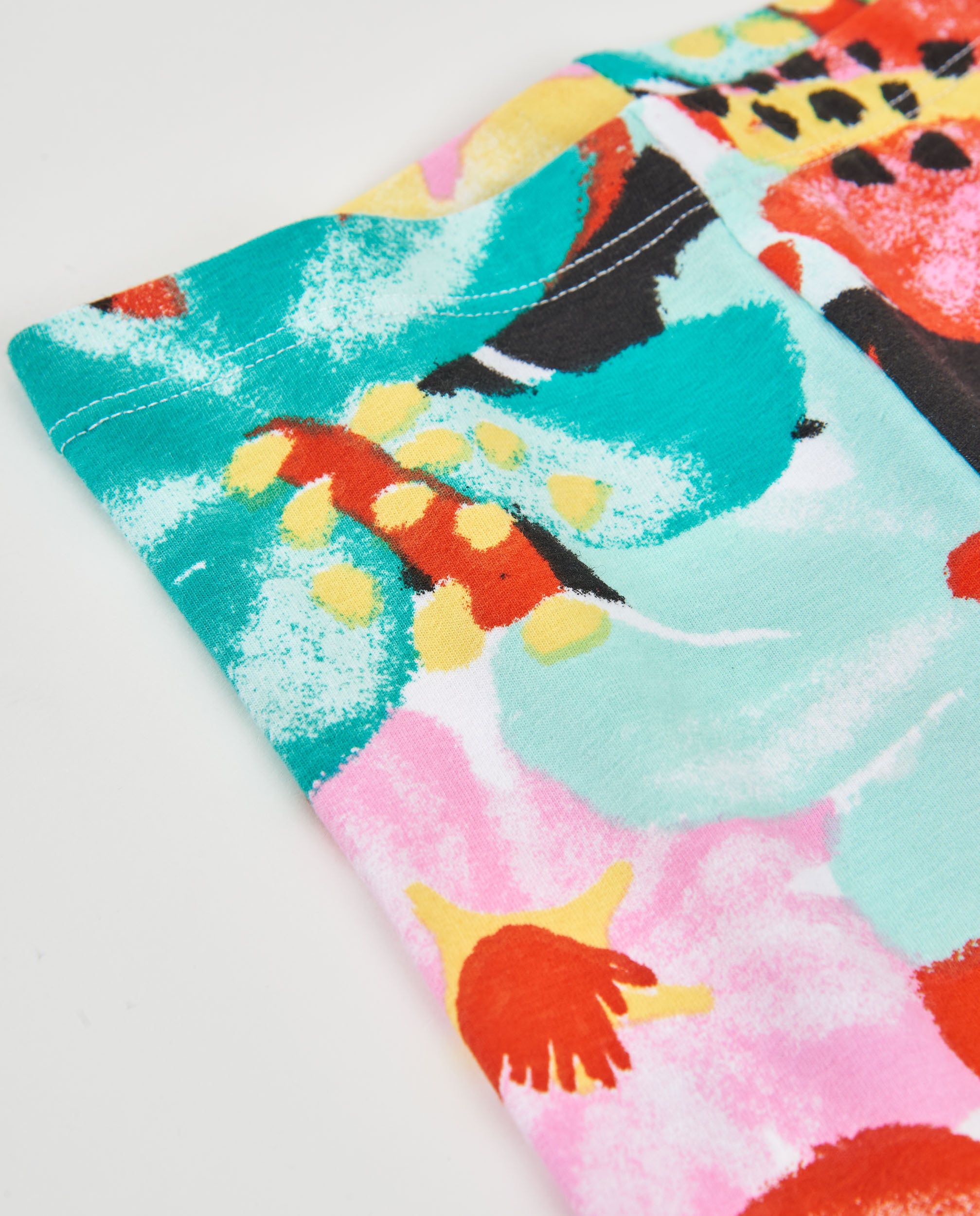 TucTuc Leggings bambina multicolore fiori elastici