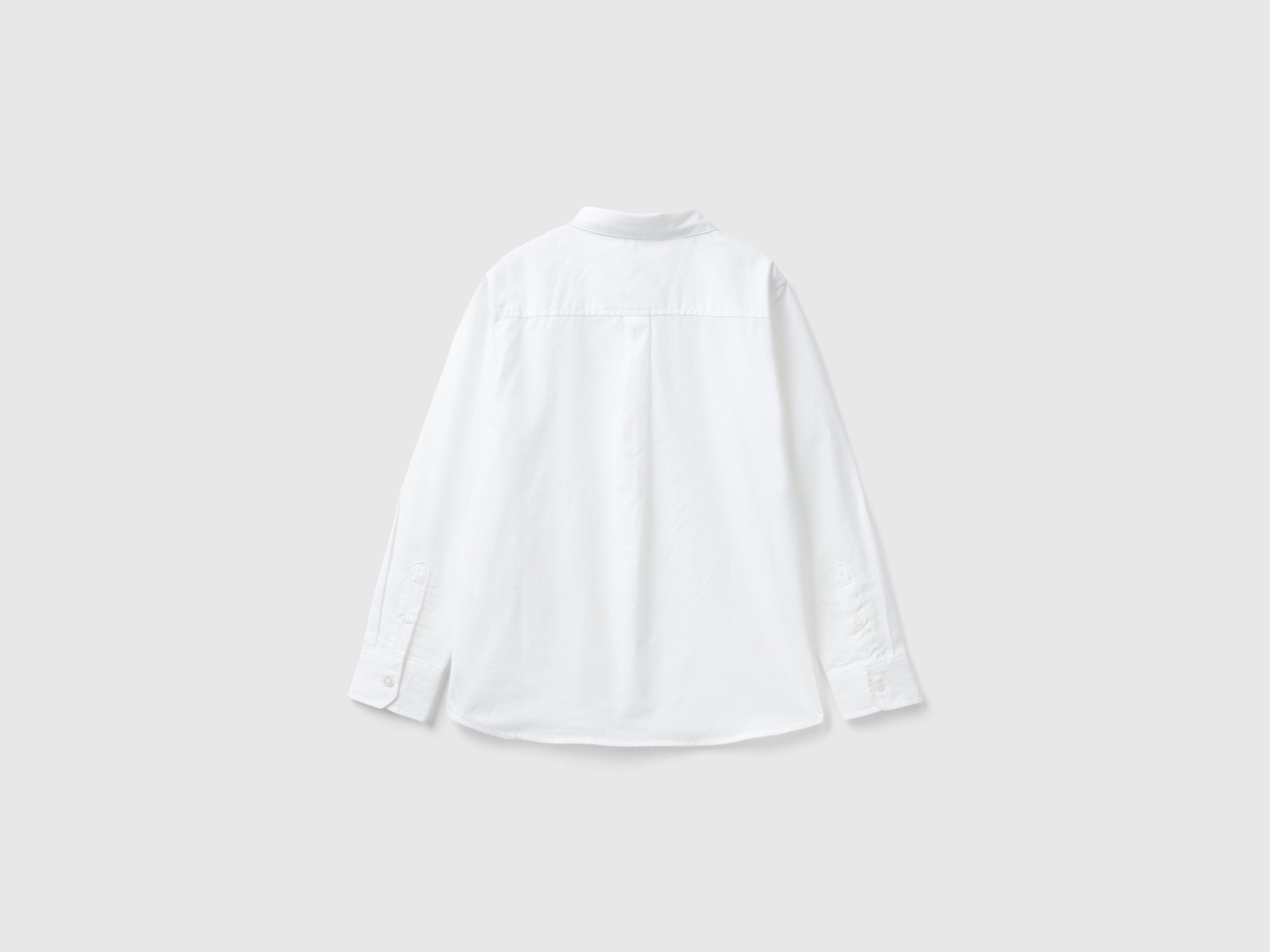 United Colors of Benetton Classic Camicia Cotone Manica Lunga L