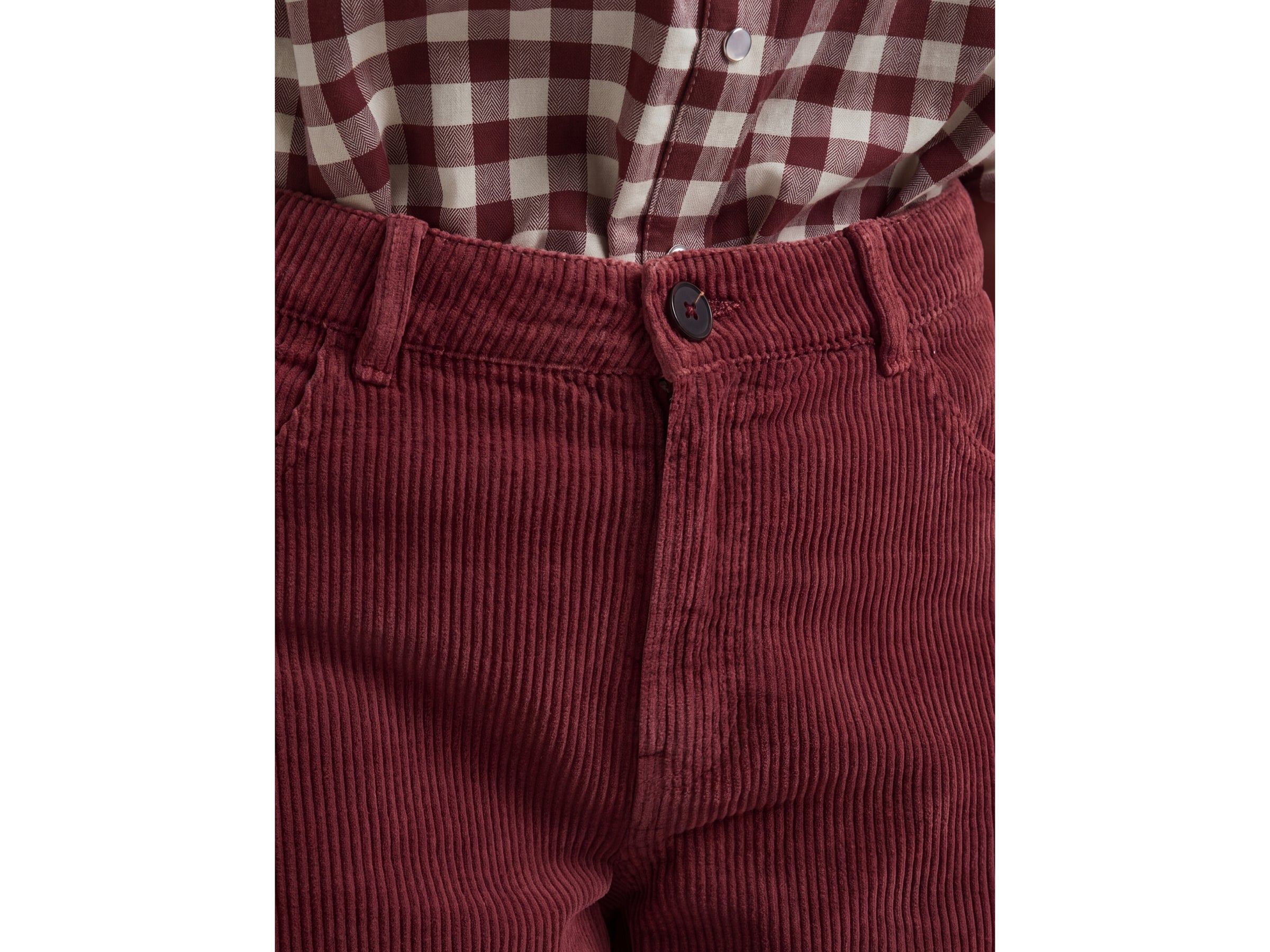 United Colors of Benetton Pantaloni 27 velluto cotone barrel
