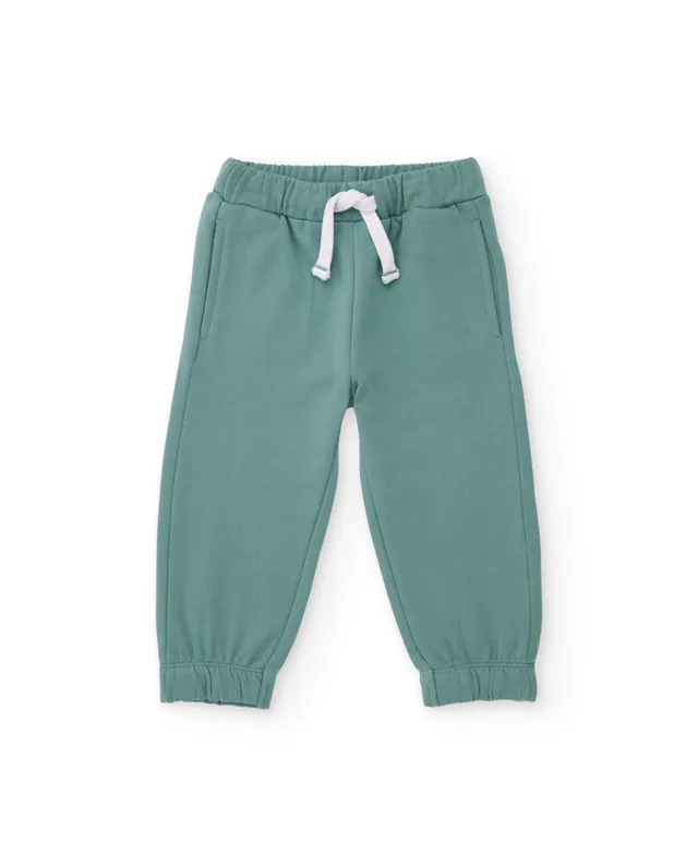 TucTuc Pantaloni felpa verde acqua bambino