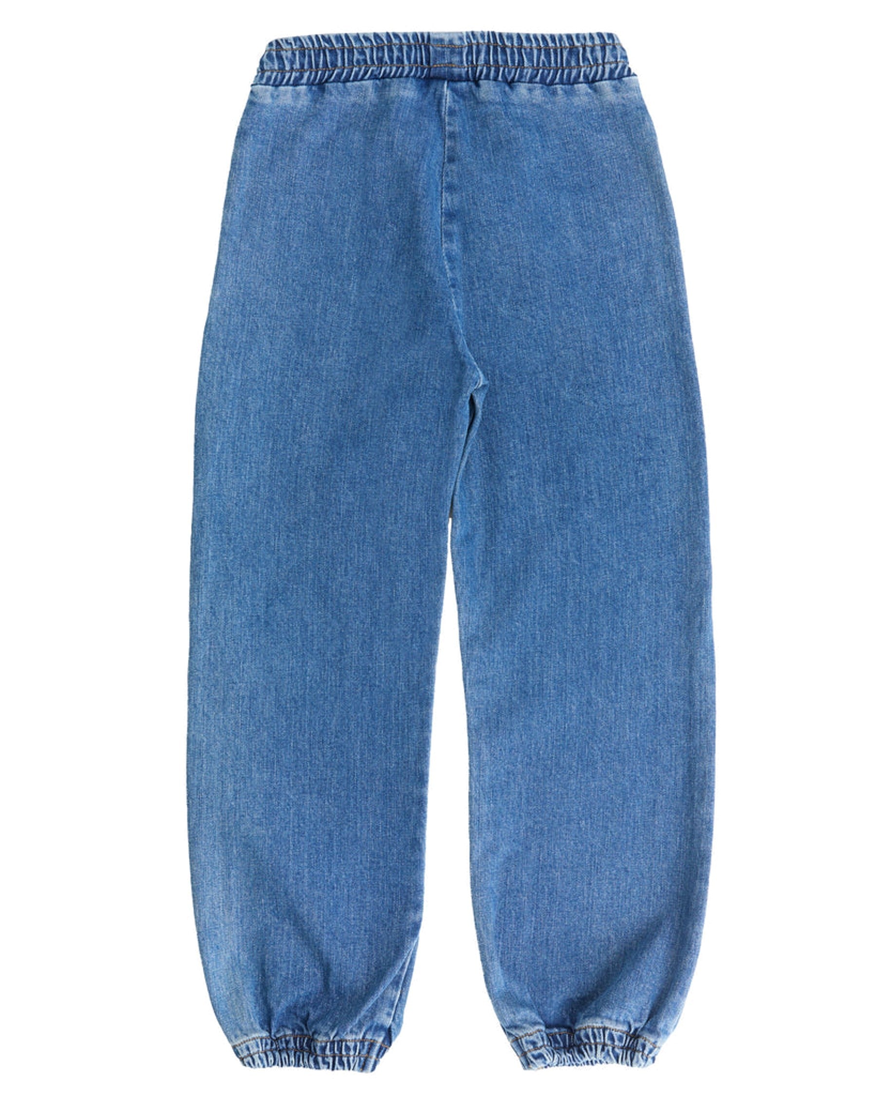 Leela Cotton Jeans jogger bimbo blu chiara 122-128 cm cotone bio
