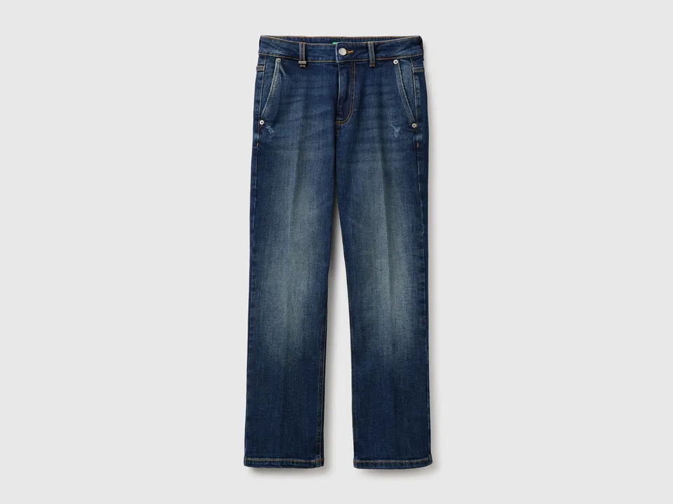 United Colors of Benetton jeans trombetta denim elasticizzato