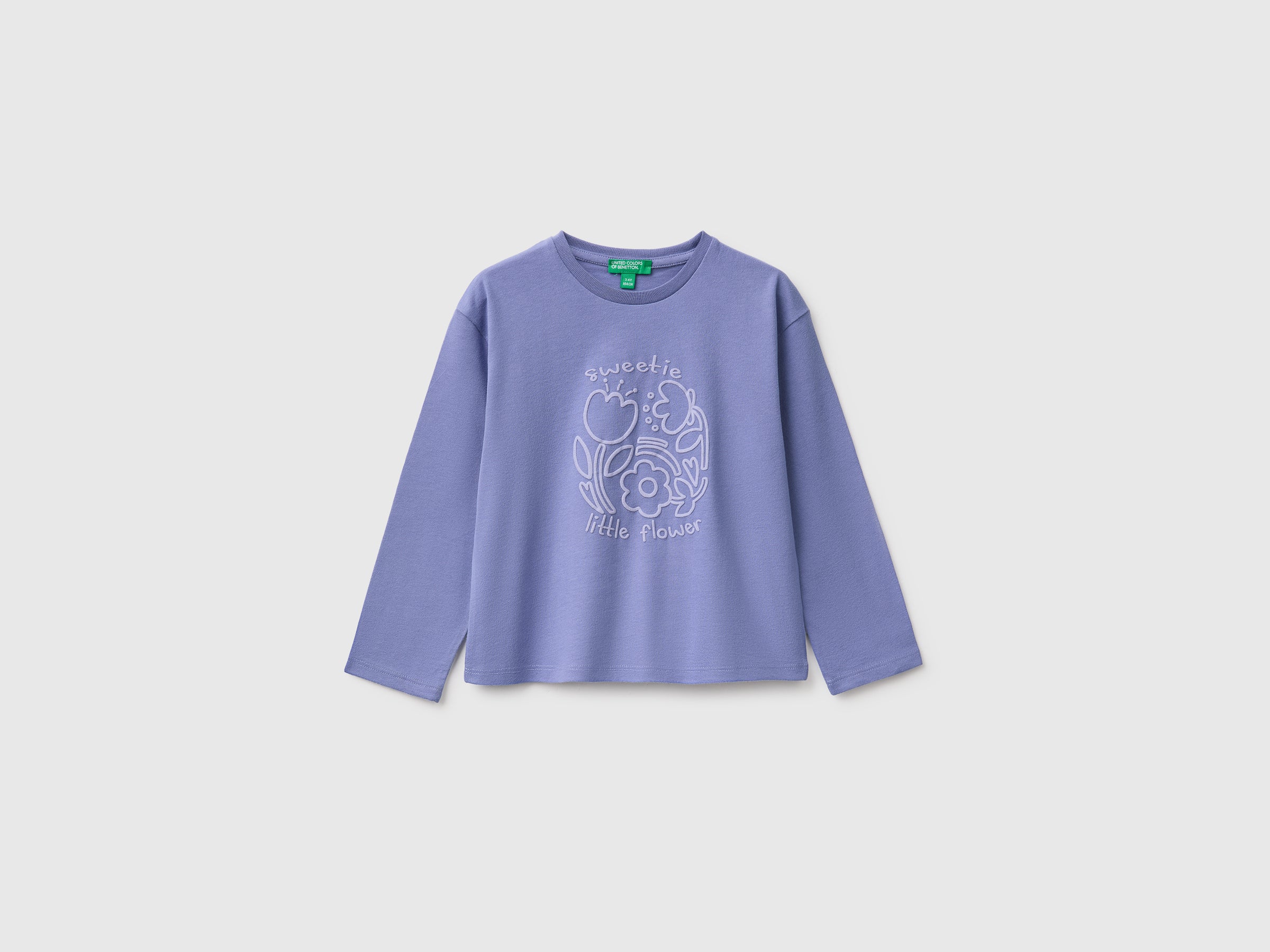 United Colors of Benetton maglietta manica lunga stampa taglia 104 bio
