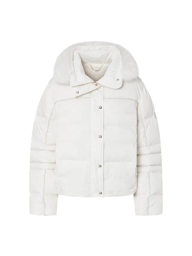 Liu Jo Giacche Piumino Colletto Teddy Nylon Piuma Taglia L