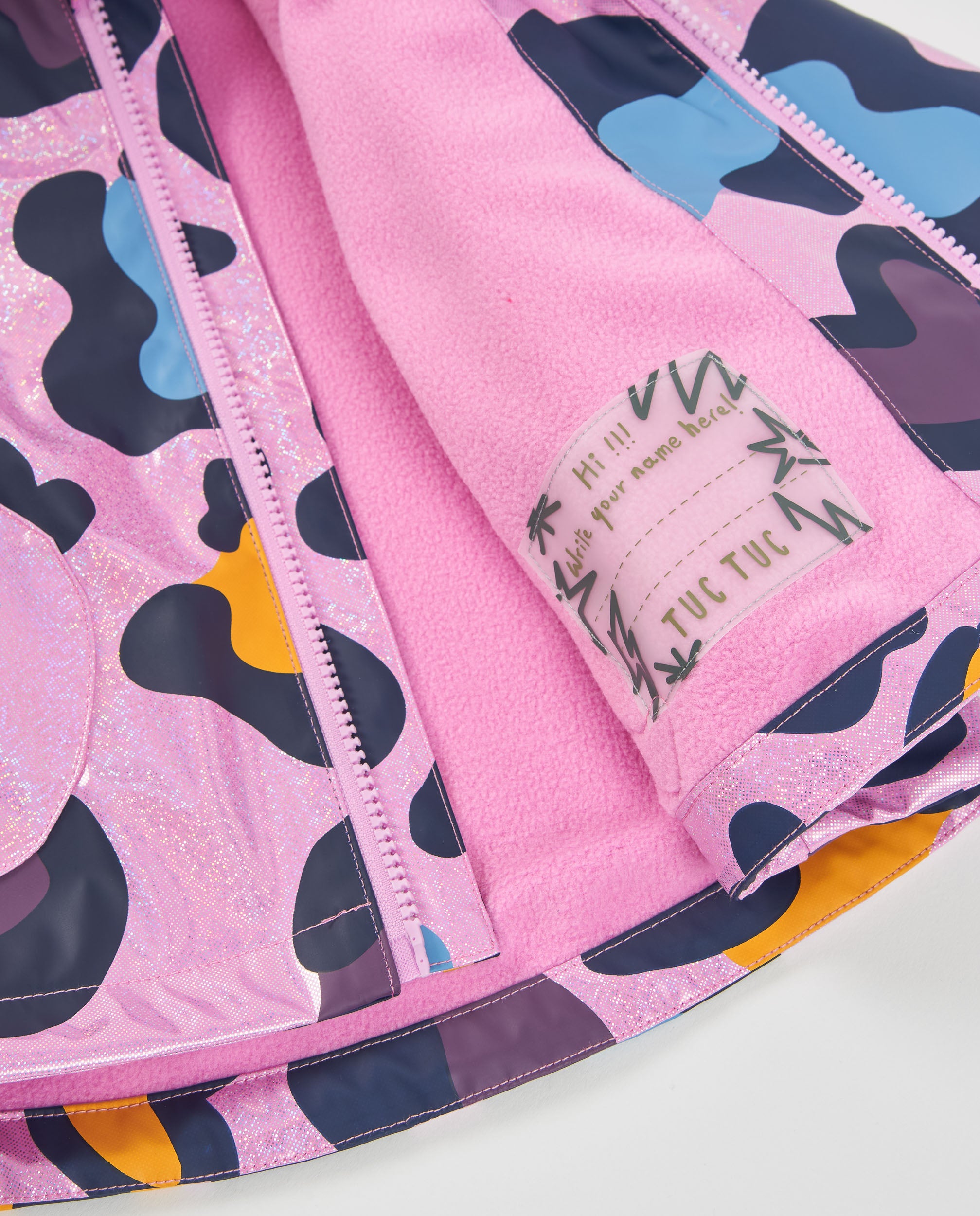 TucTuc Cappotti impermeabile bimba rosa animalier