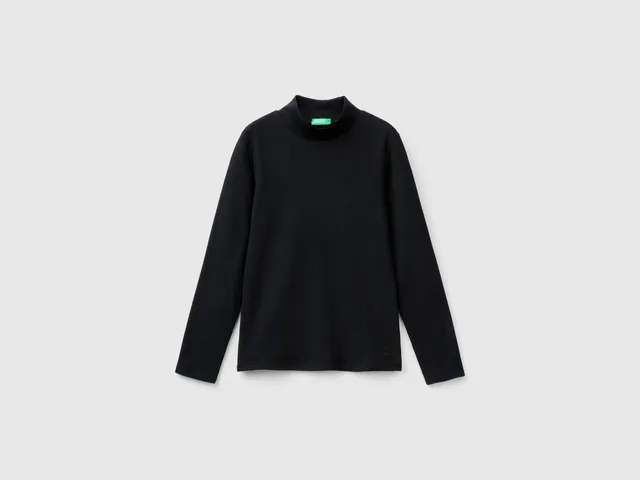 United Colors of Benetton T-Shirt Collo Alto Cotone Bio L
