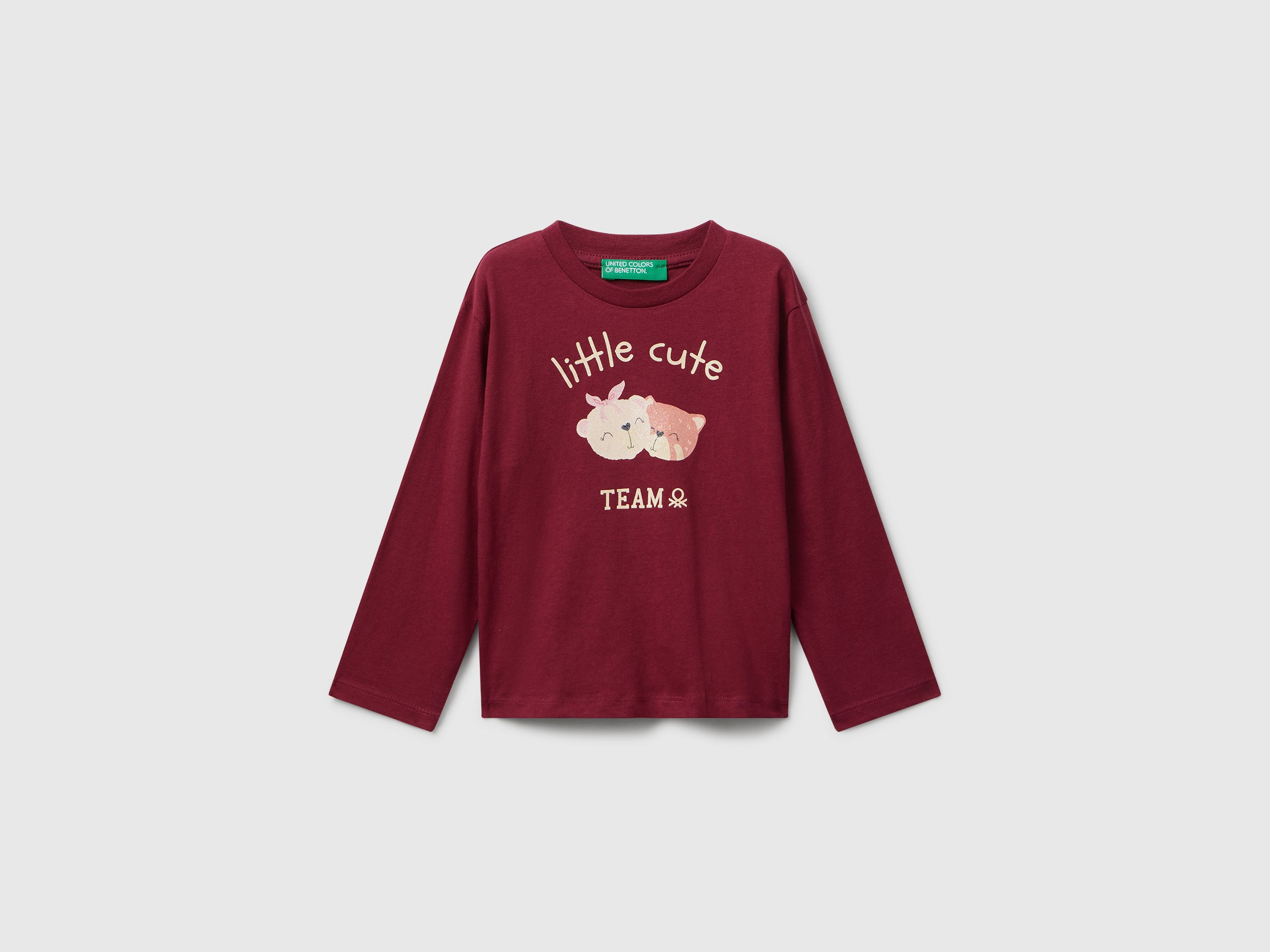 United Colors of Benetton T-shirt glitter cotone bio taglia 82