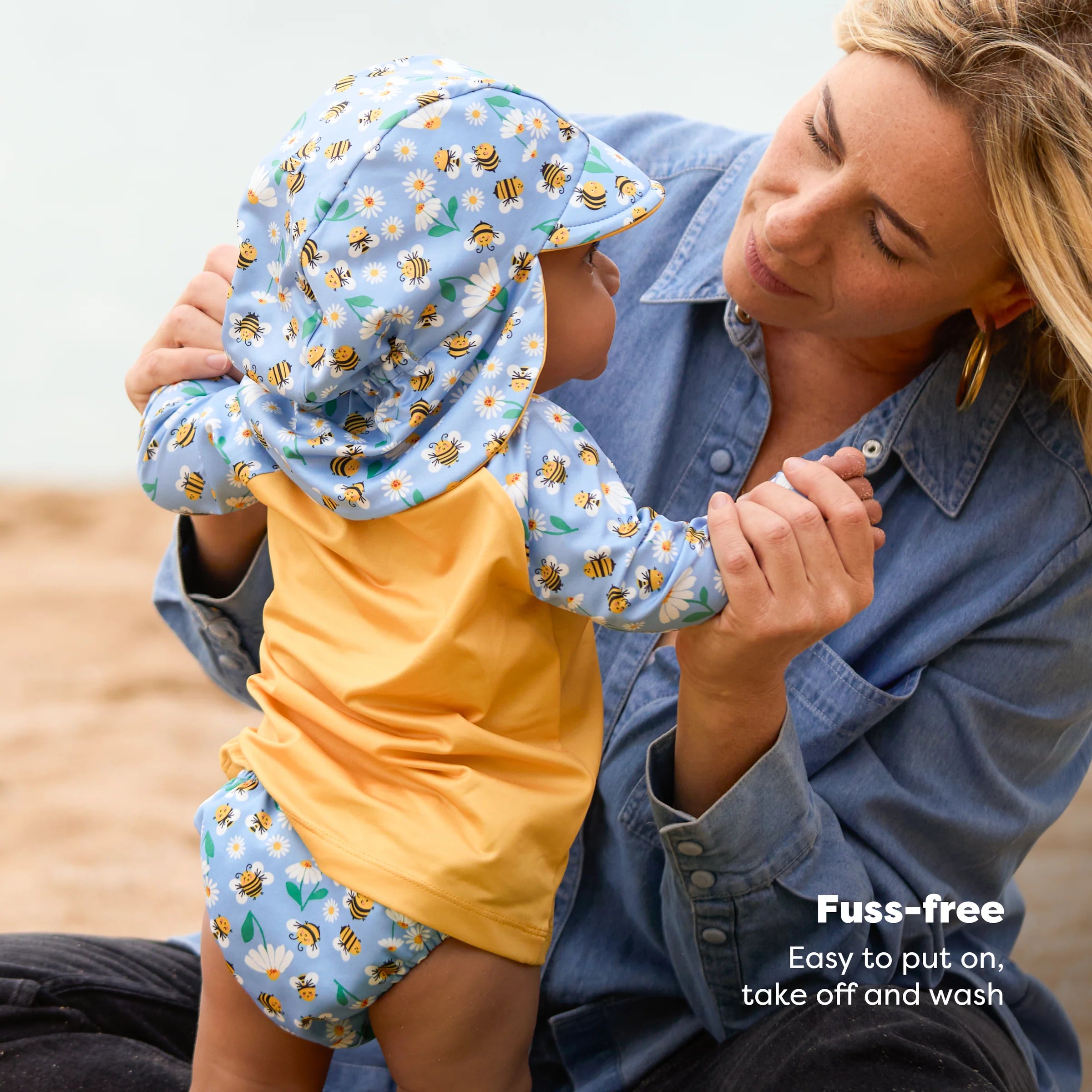 Bambino Mio cappellino mare reversibile Busy Bees