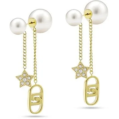 Liu Jo Accessori Orecchini con Perle T U Acciaio 4 cm