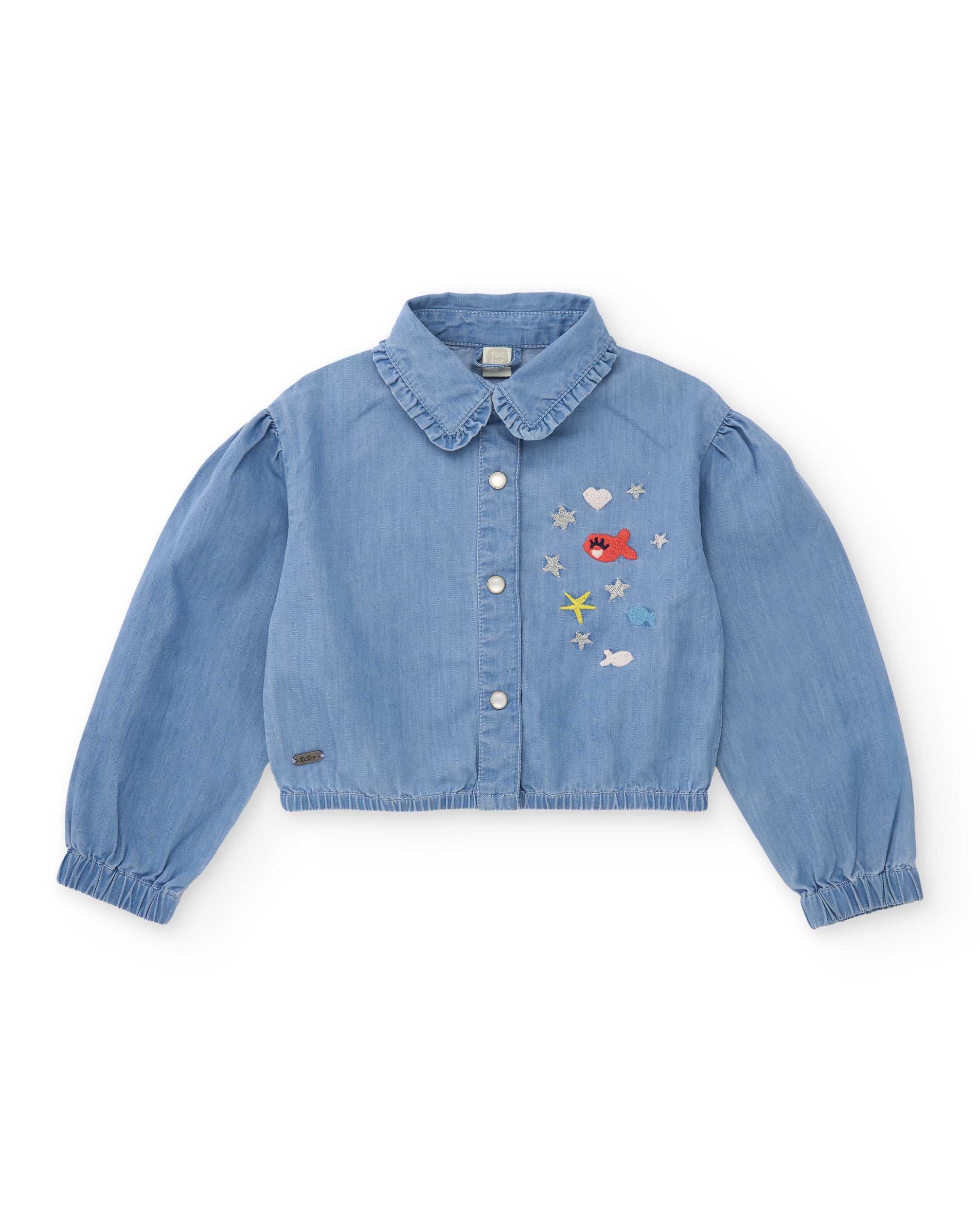 TucTuc Camicette camicia denim bimba blu 6 mesi