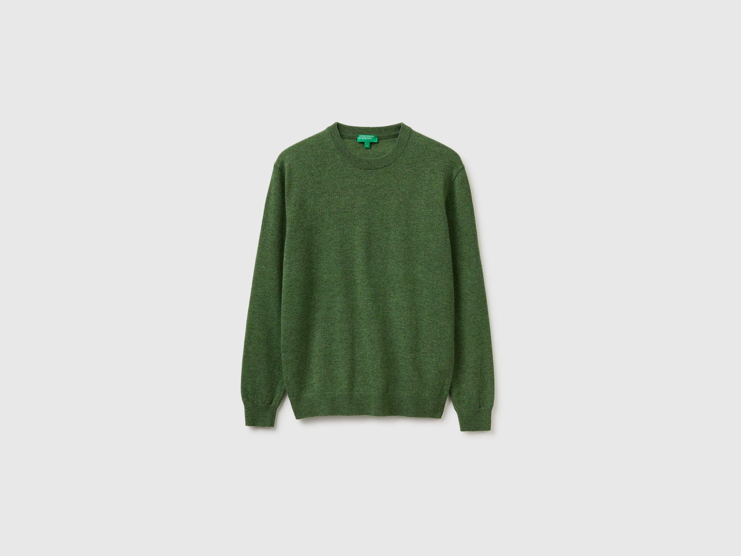United Colors of Benetton Sweaters Maglione Lana Merino S Verde