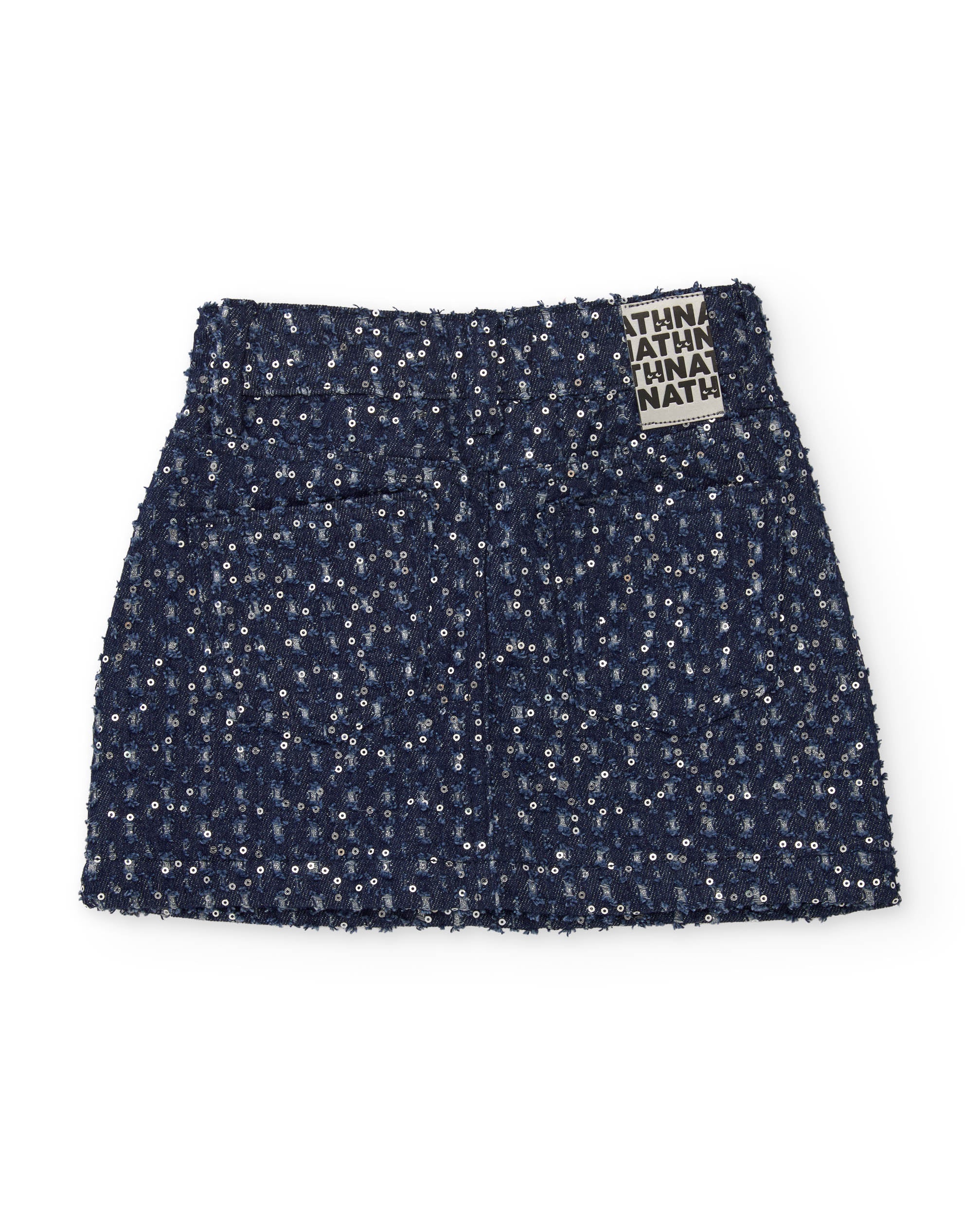 TucTuc Gonne minigonna bambina denim blu paillettes