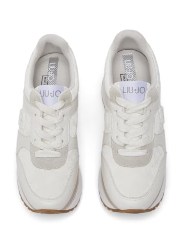 Liu Jo Sneakers Platform Bianche Effetto Pitone 40