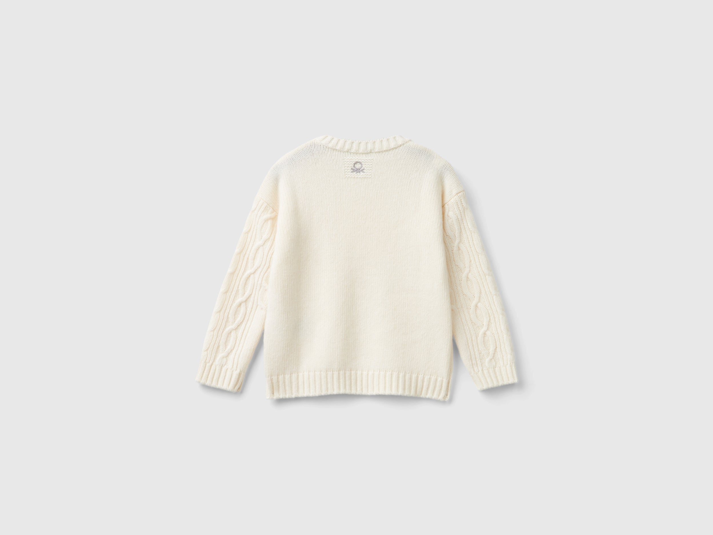 United Colors of Benetton Cable knit sweater maglione bimbo 104
