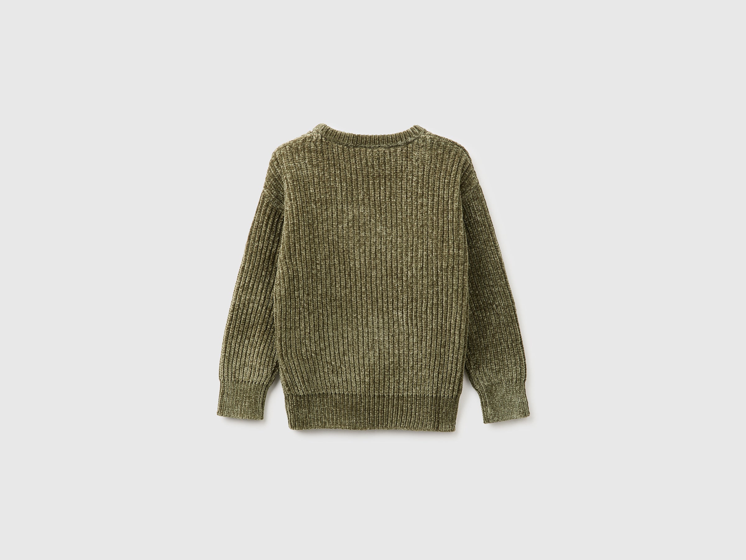 United Colors of Benetton Chenille crew neck maglione ciniglia bimbo 104