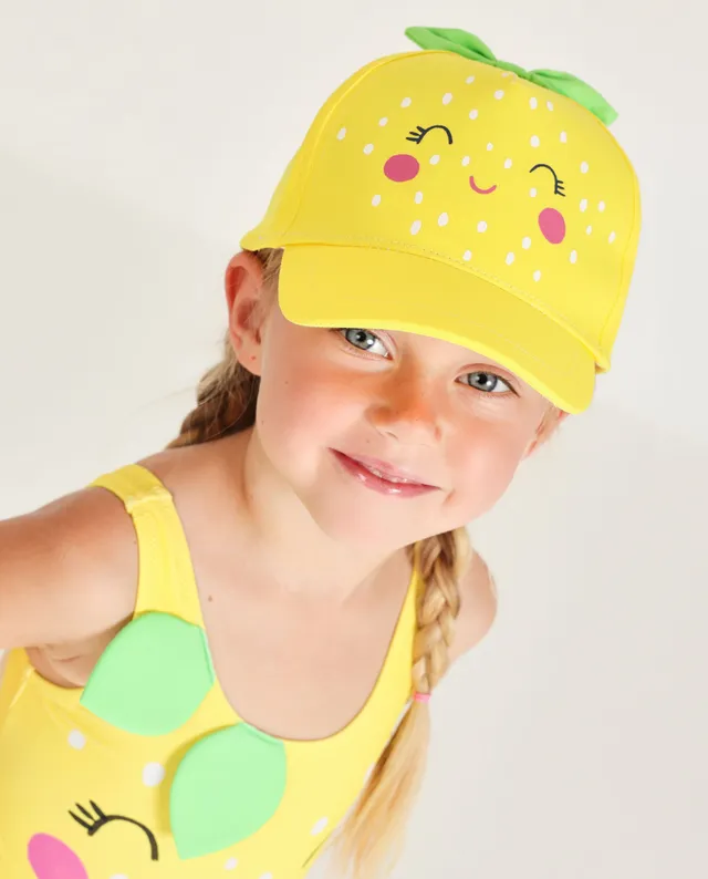 TucTuc Accessori cappellino bambina sole giallo foglie