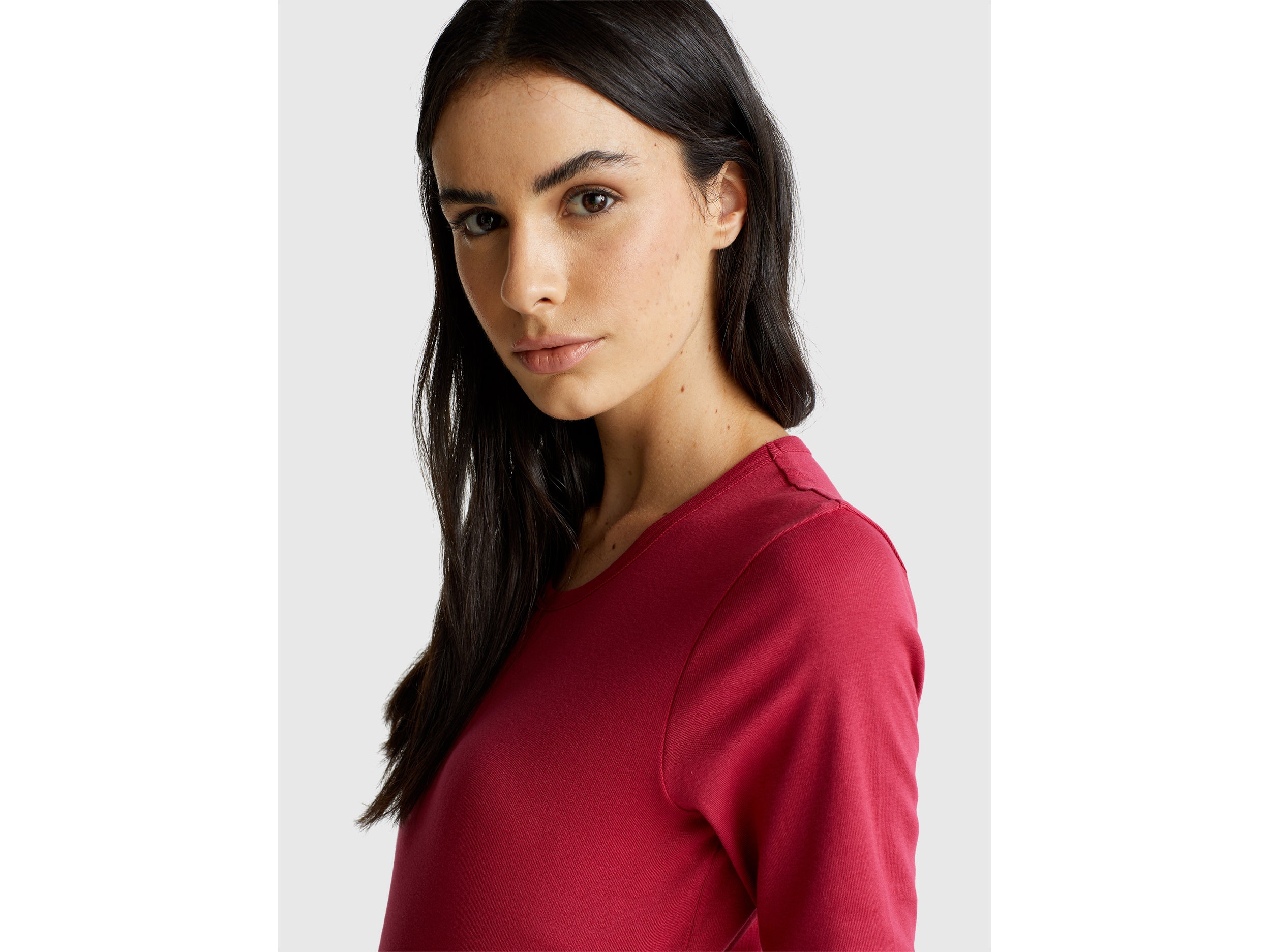 United Colors of Benetton T-shirt manica lunga M 100% cotone