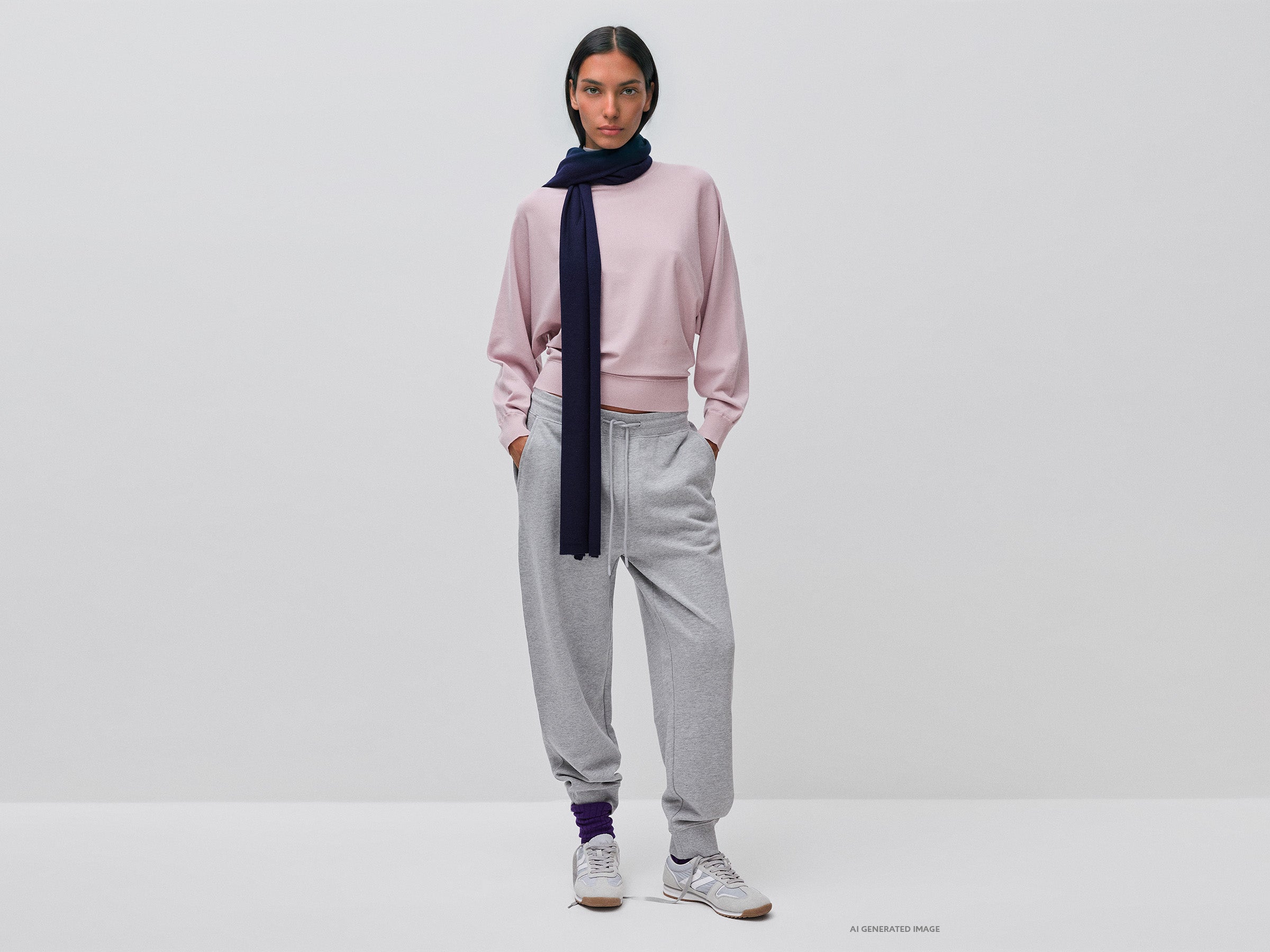 United Colors of Benetton Maglione collo alto maniche pipistrello M