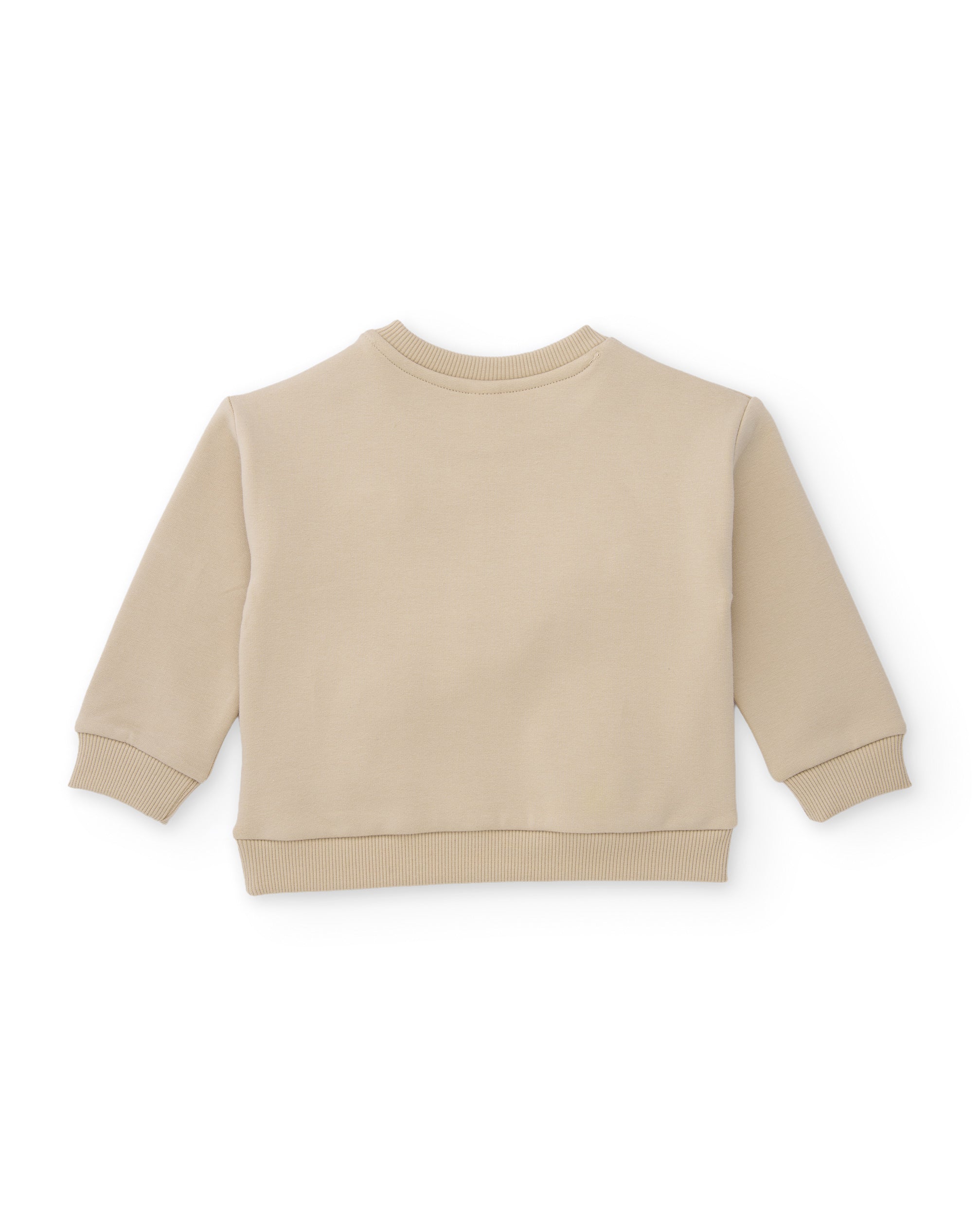 TucTuc Felpe felpa bambina beige ricami floreali