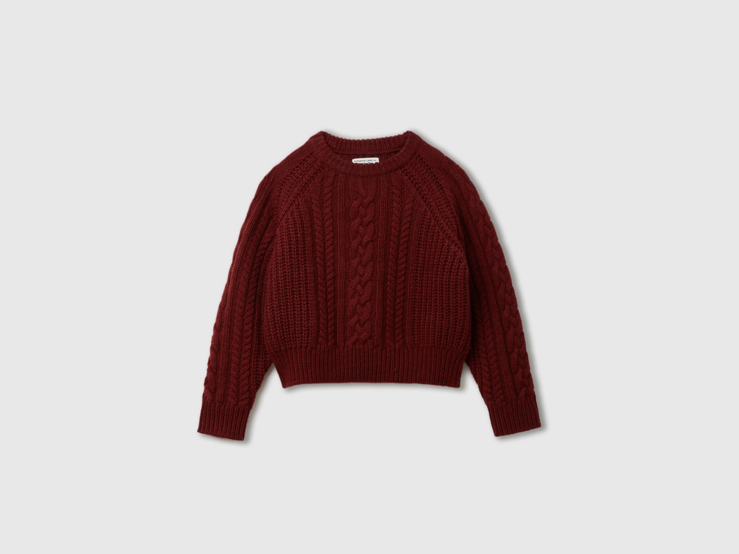 Benetton maglione trecce pura lana taglia M