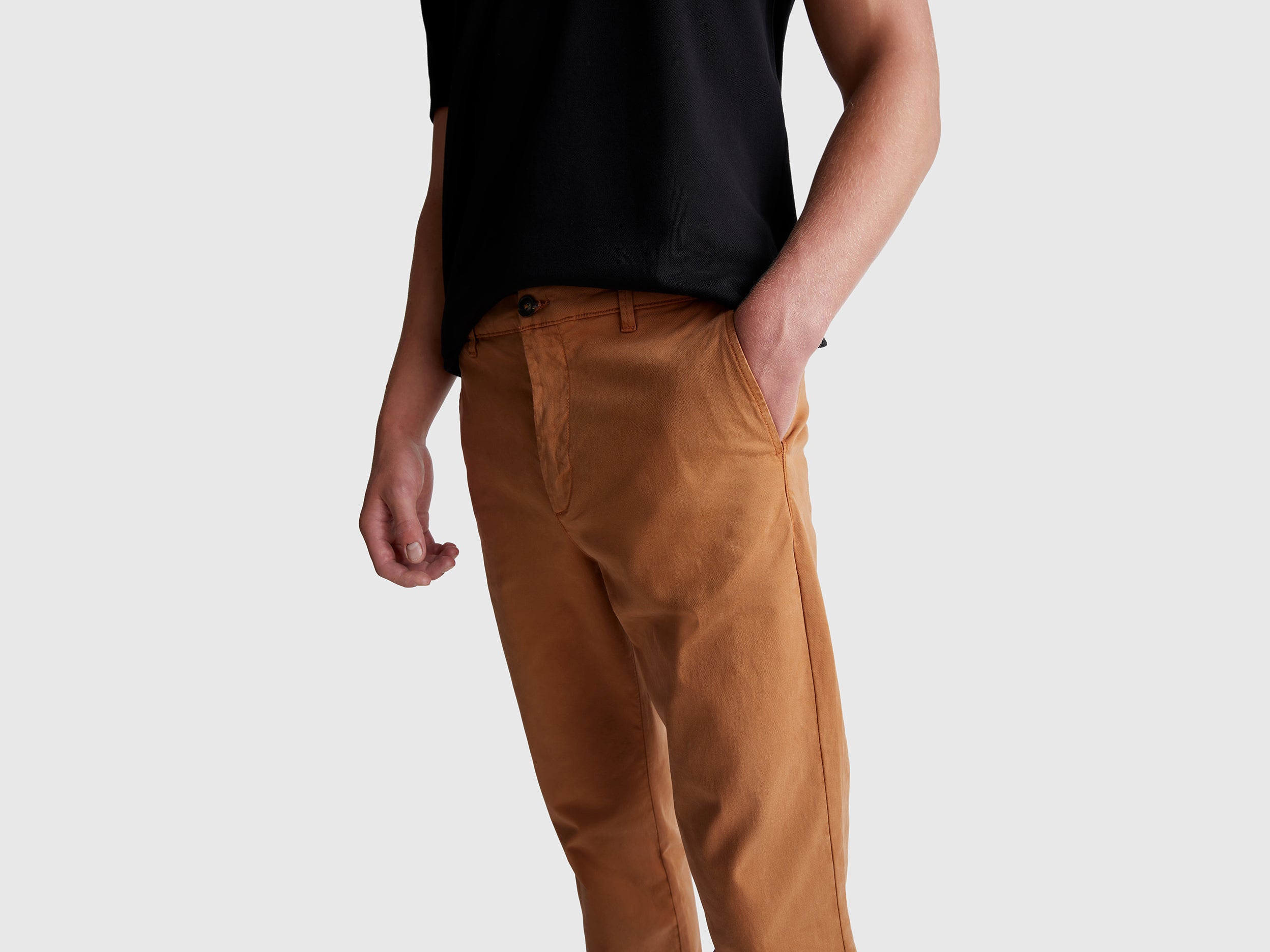 United Colors of Benetton Chino dritto 48 in cotone stretch