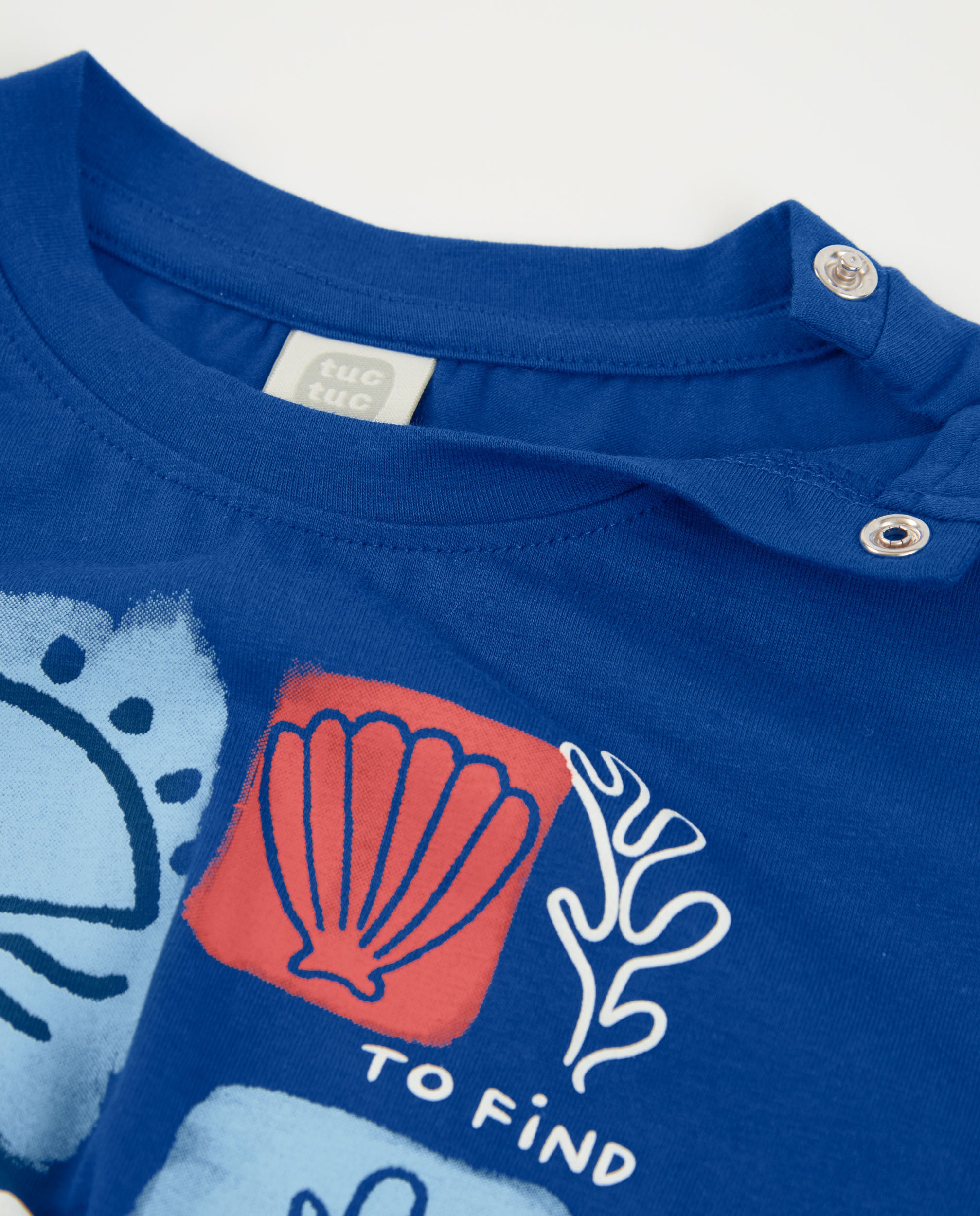 TucTuc Magliette T-shirt Bambina Navy Nodo Mare