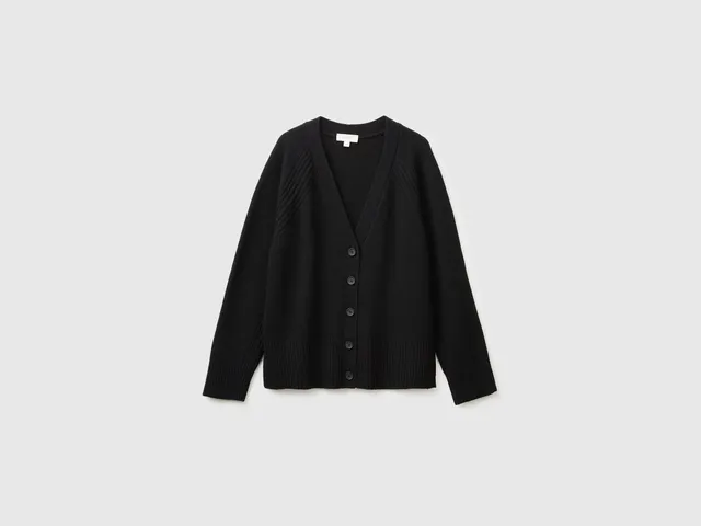 United Colors of Benetton Cardigan Oversize Misto Lana M