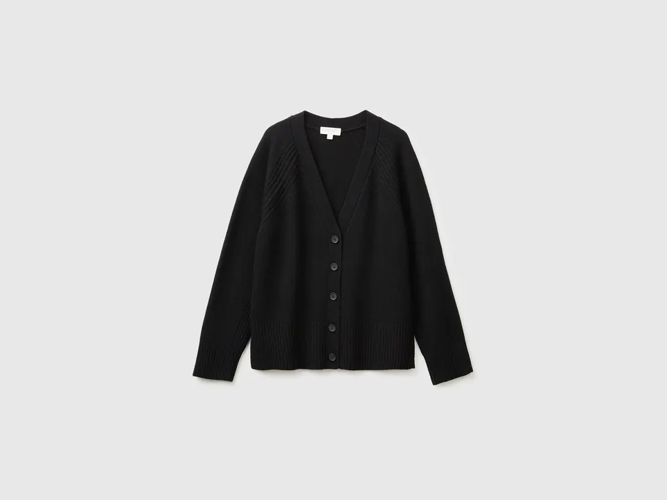 United Colors of Benetton Cardigan Oversize Misto Lana M