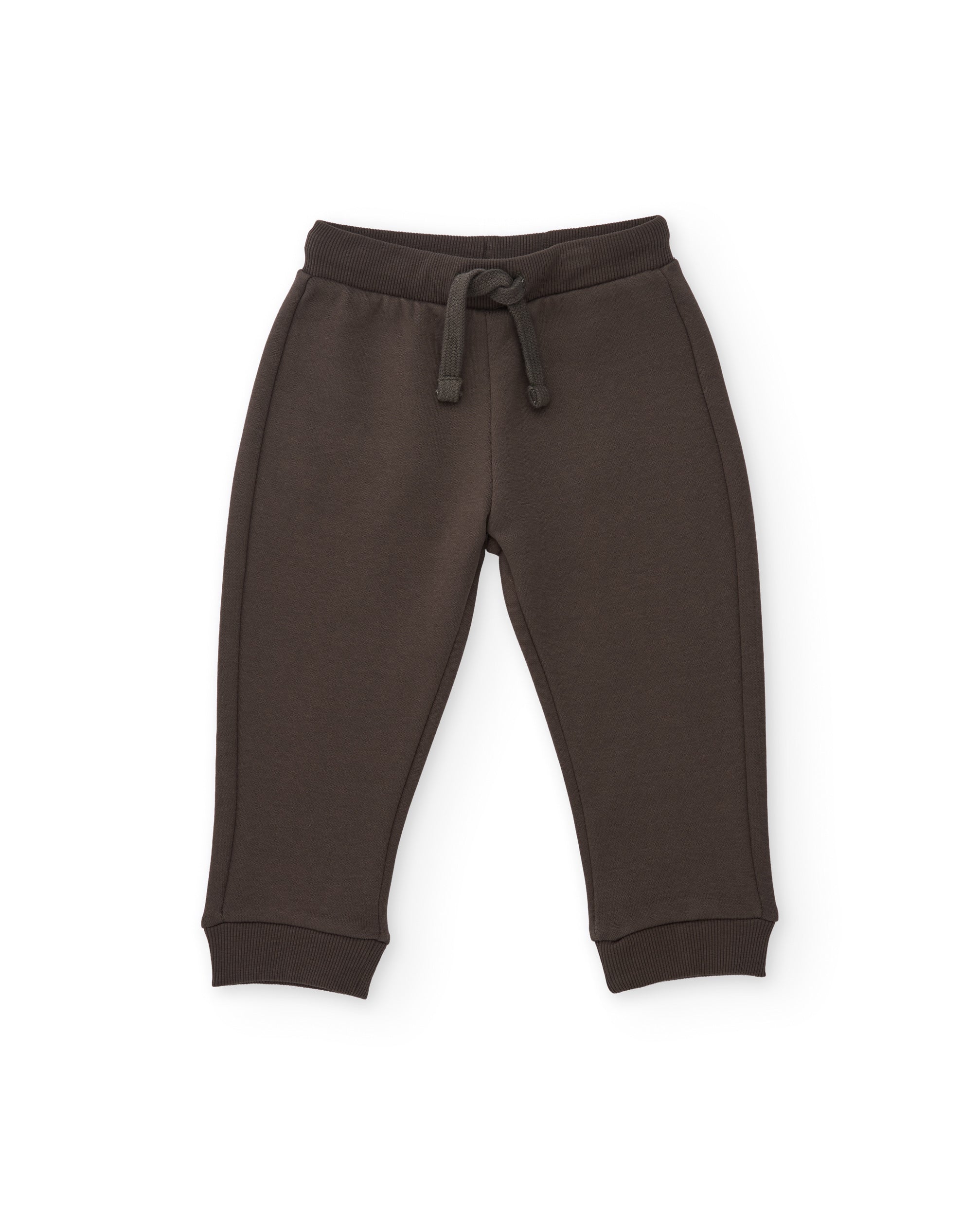 TucTuc Pantaloni tuta bimbo marrone felpa regolabile