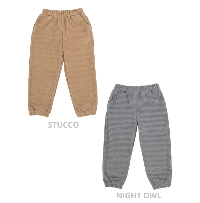 Woolly Organic Cord Velour pantaloni bimbo in cotone bio