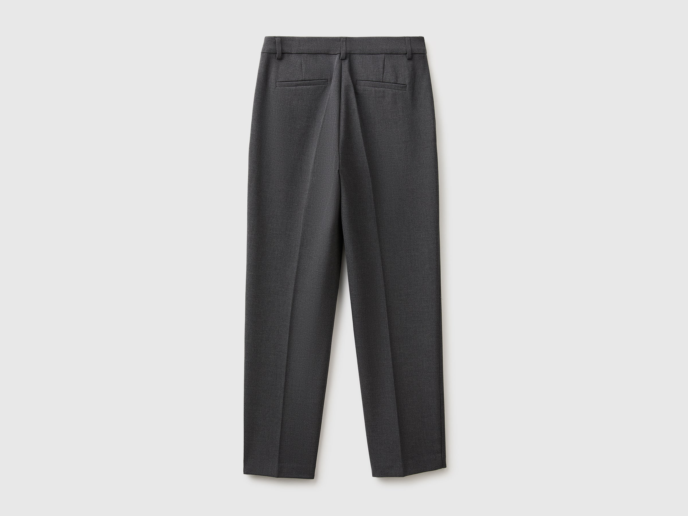 United Colors of Benetton pantaloni dritti viscosa stretch alla caviglia