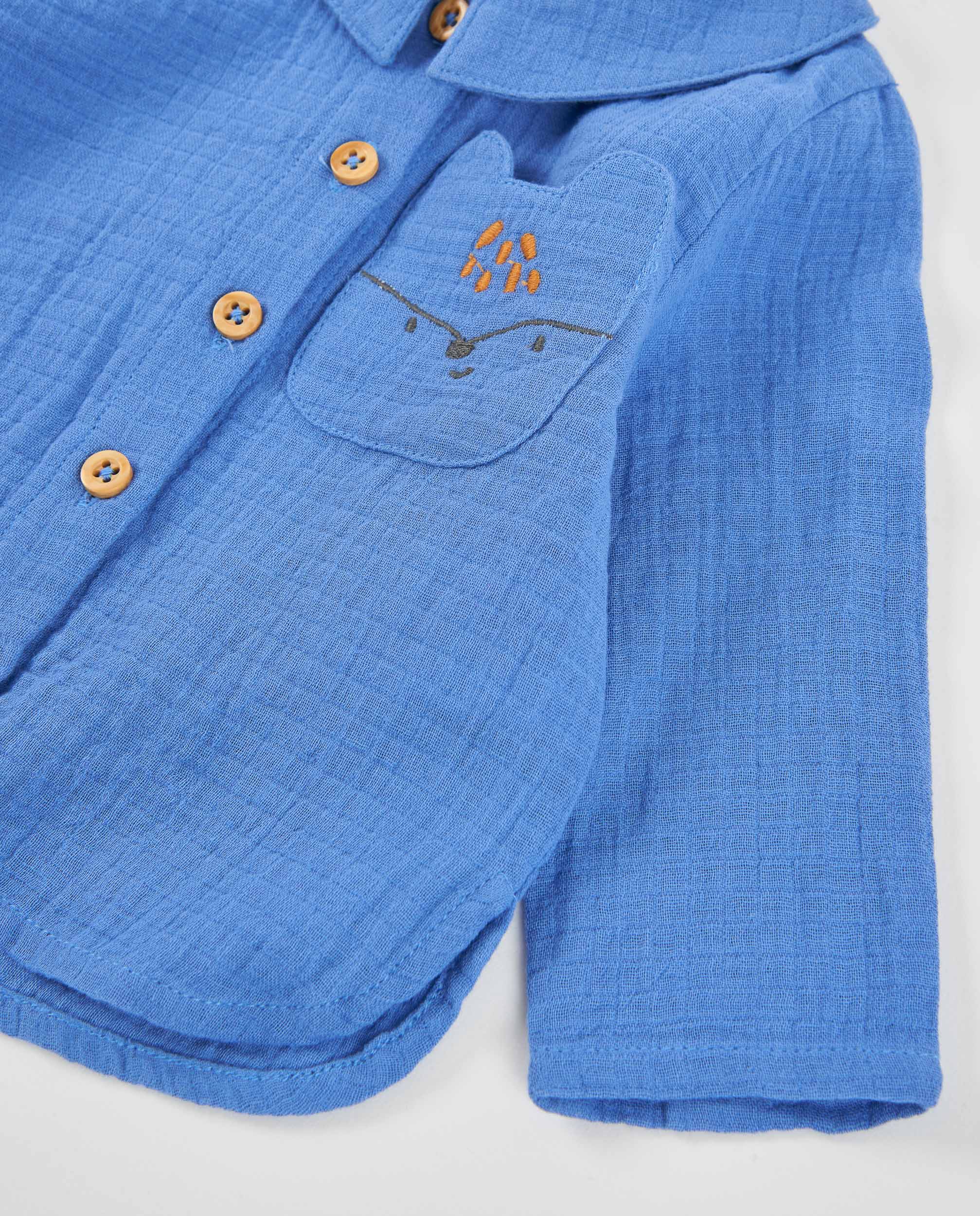 TucTuc Completi Completo Neonato Blu con Camicia