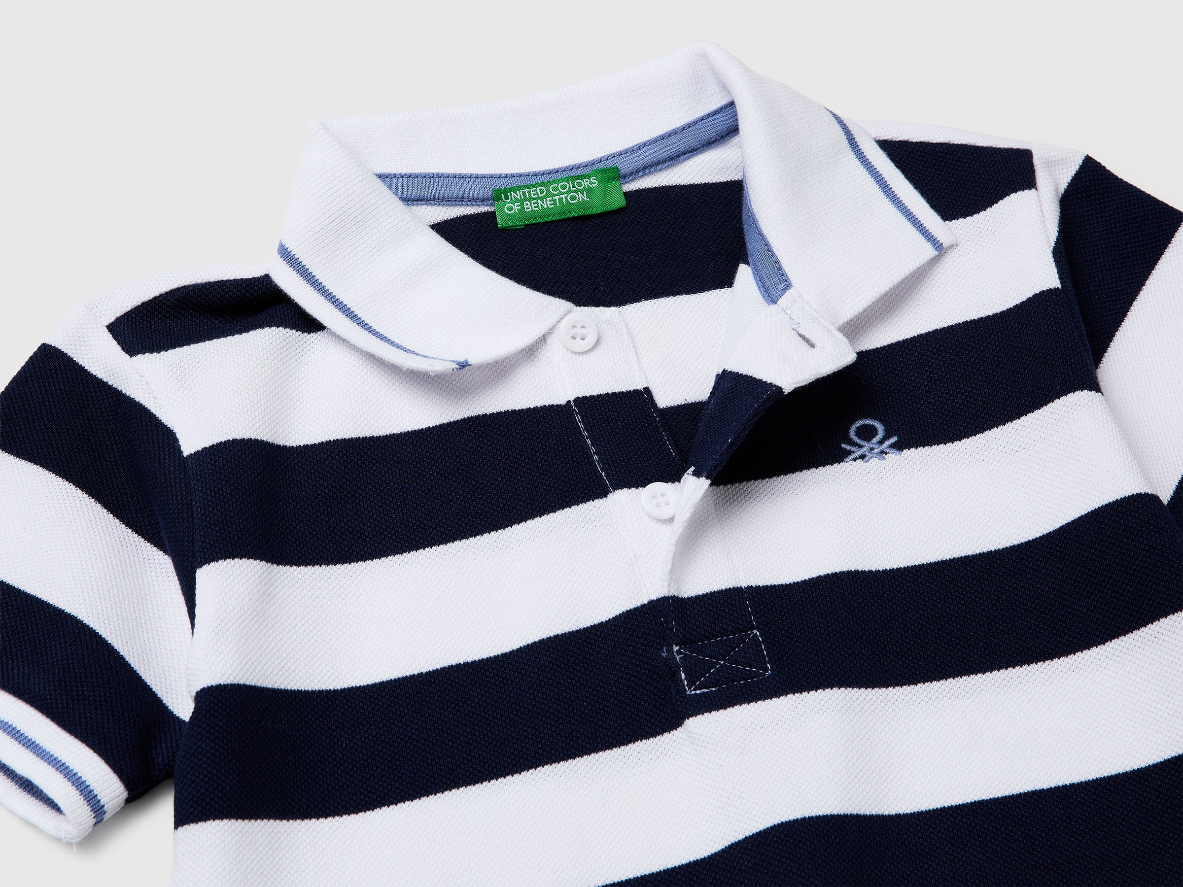Benetton Polos Polo Righe Cotone 37JJG3012 Bimbo