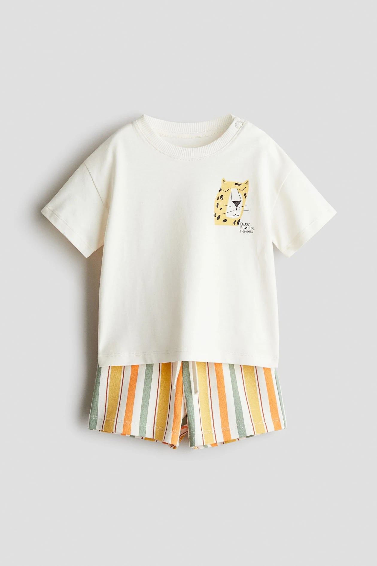 Kokarcia Completo Bimbo T-Shirt Tigre + Shorts Rigato 2-3 Anni
