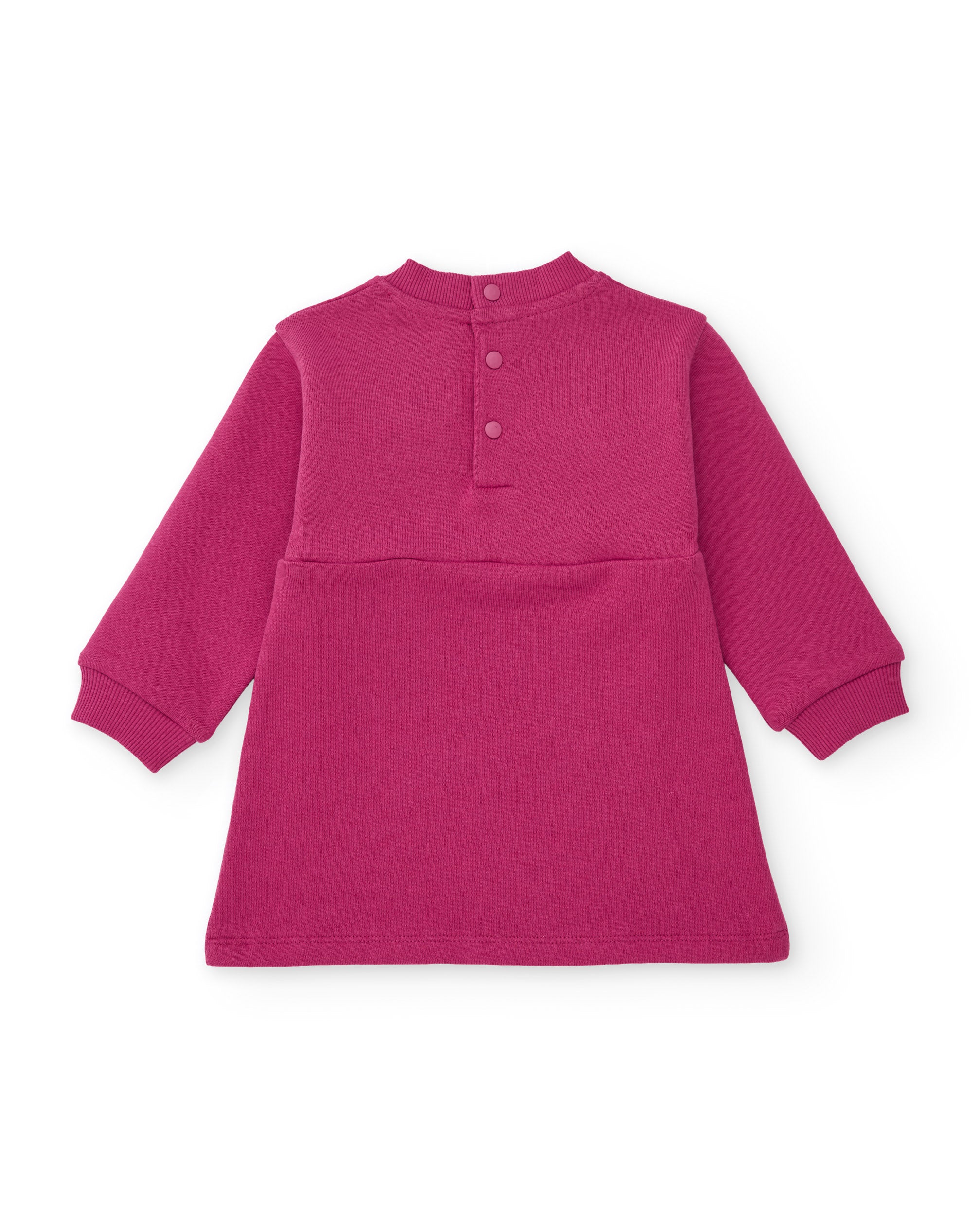 TucTuc Vestiti abito felpa bimba fucsia fiocco