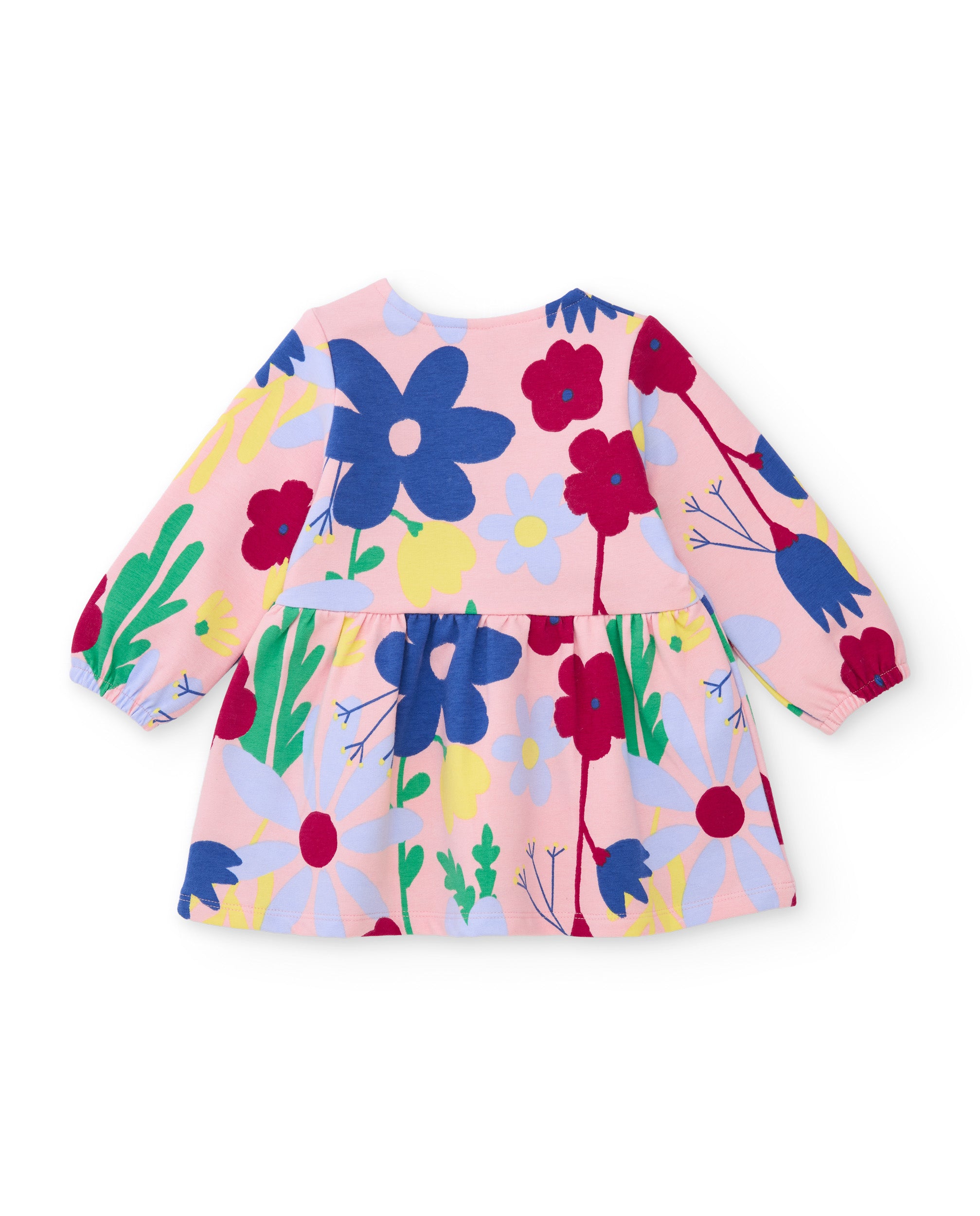 TucTuc Vestiti Vestito Felpa Bambina Rosa Stampa Floreale
