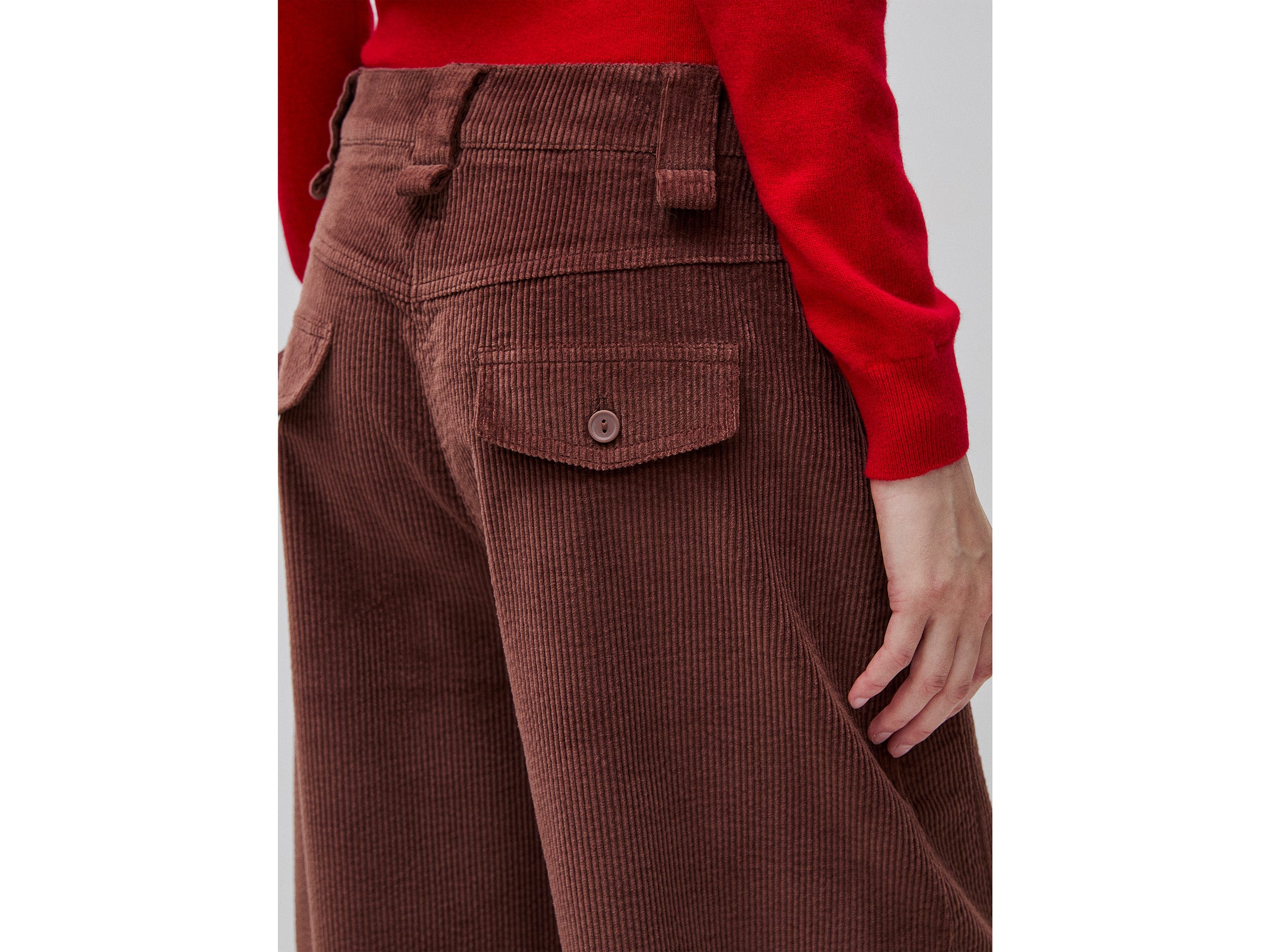 United Colors of Benetton Trousers pantaloni velluto barrel fit